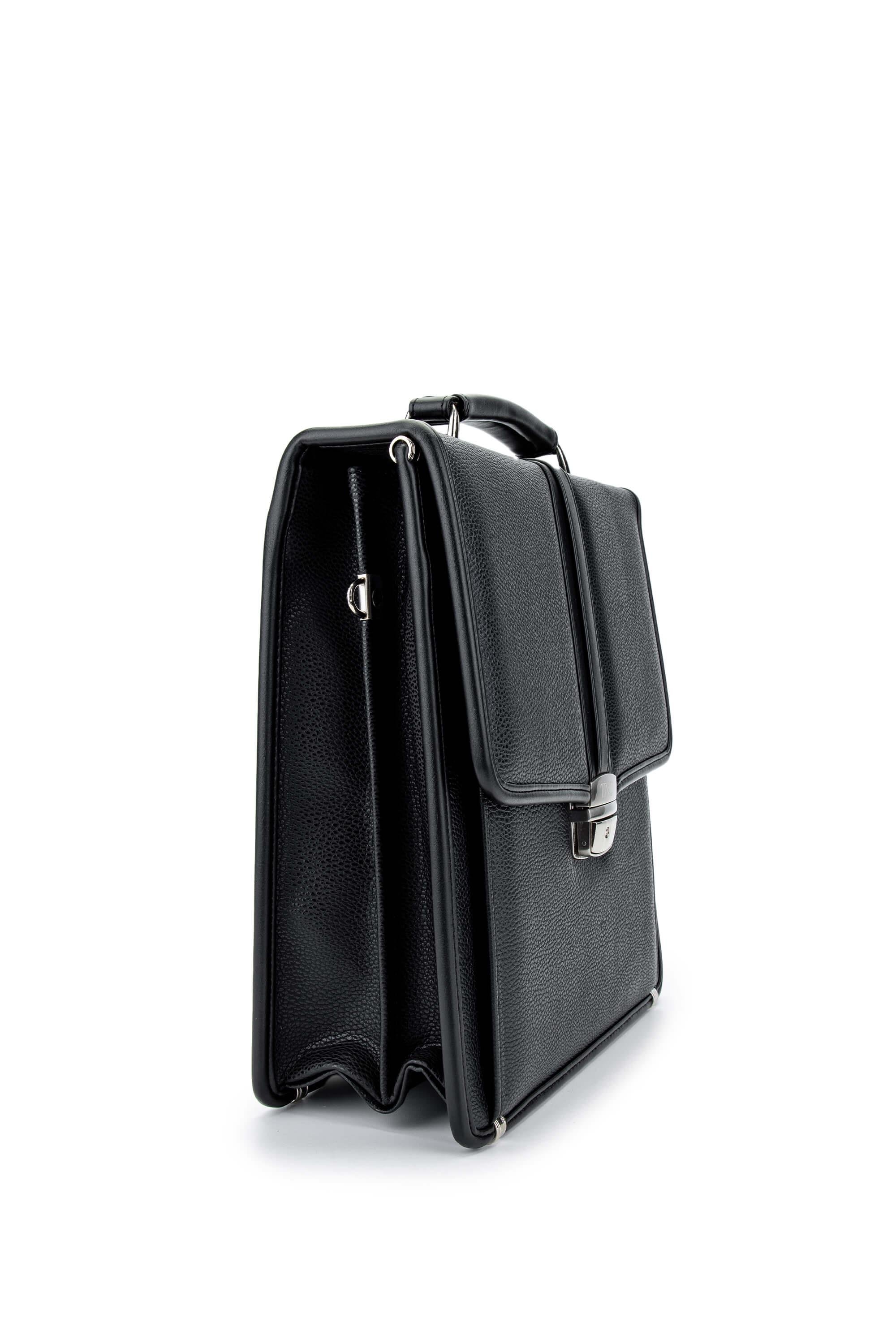 Tamer Tanca Erkek Vegan Siyah Floter Evrak Çantası