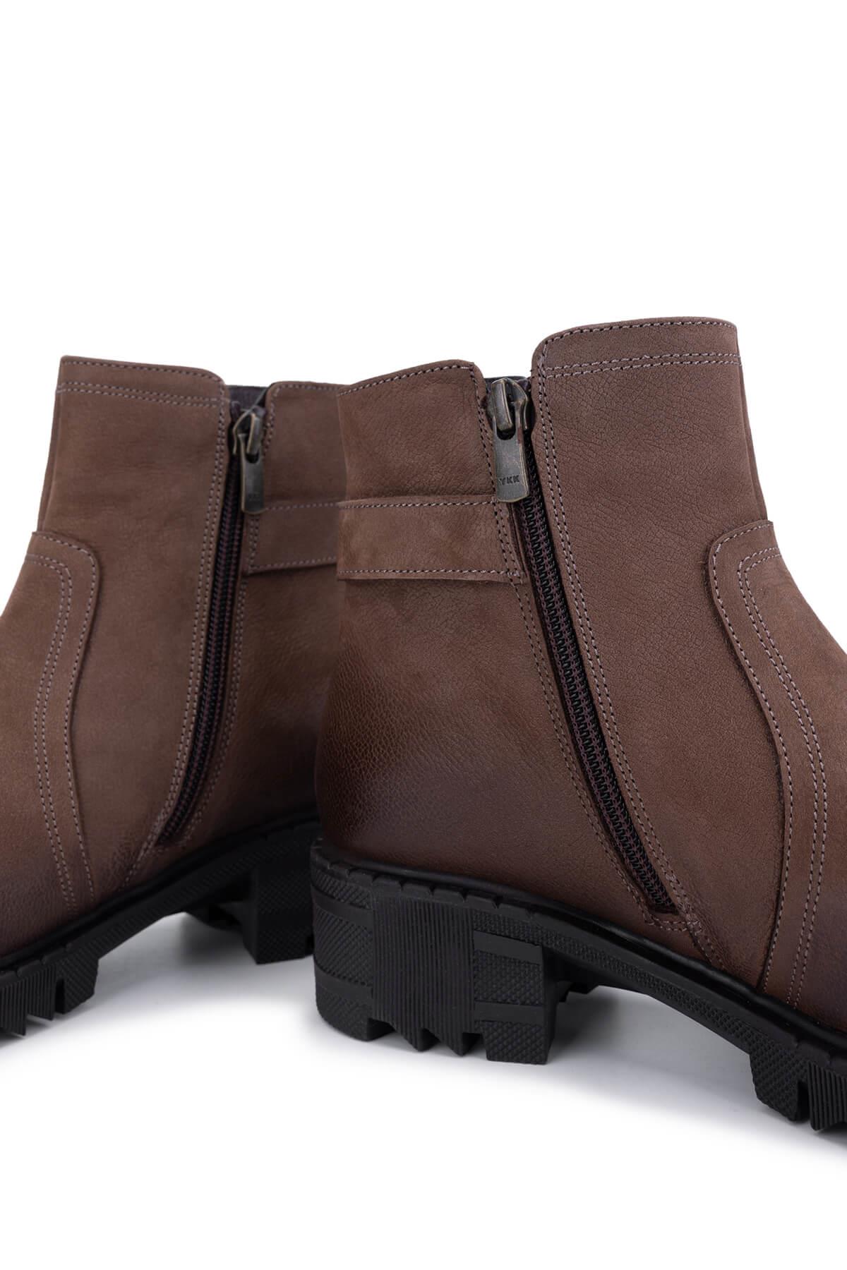 Tamer Tanca Kadın Hakiki Deri Bej Günlük Bot