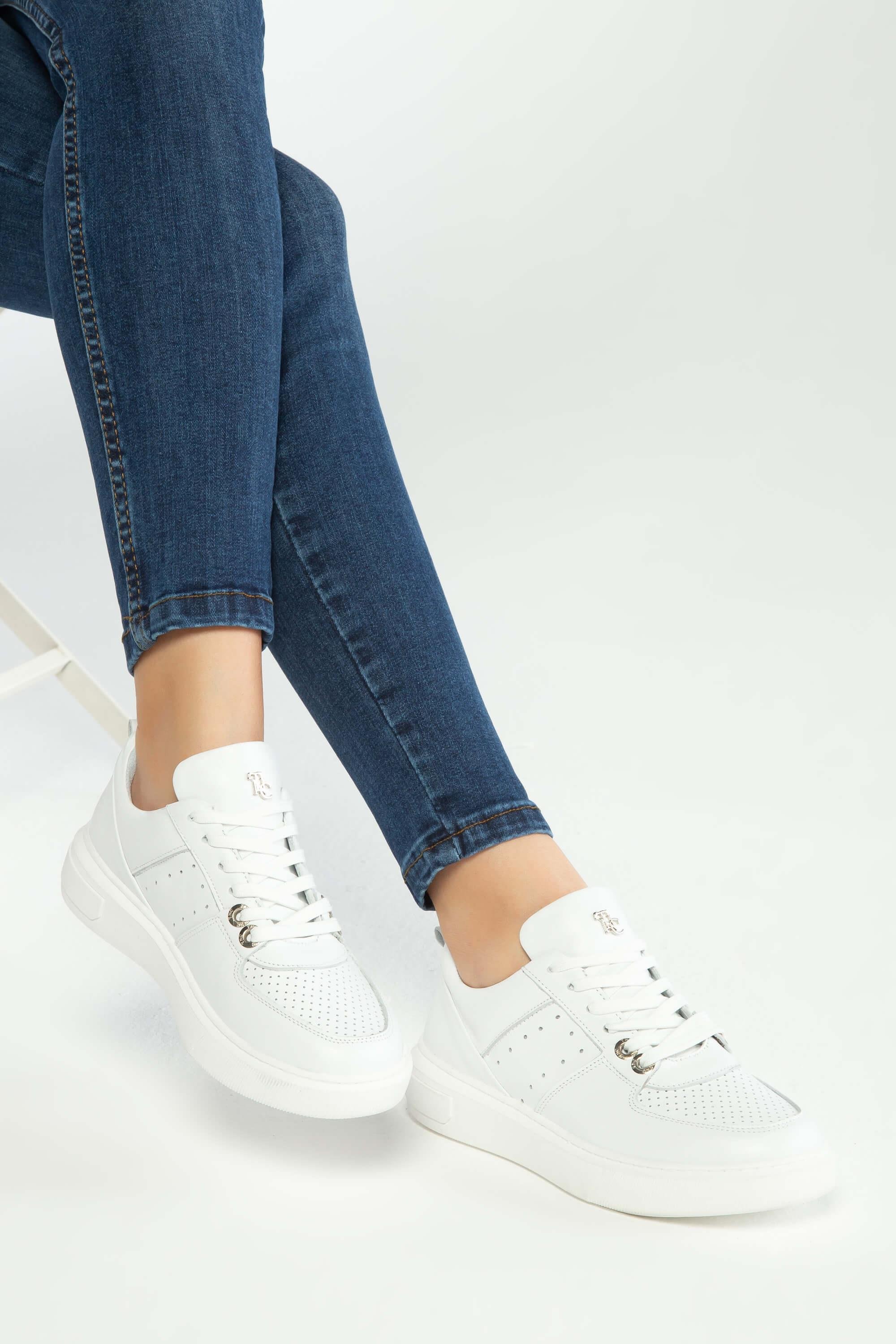 Tamer Tanca Kadın Hakiki Deri Beyaz Sneakers & Spor Ayakkabı