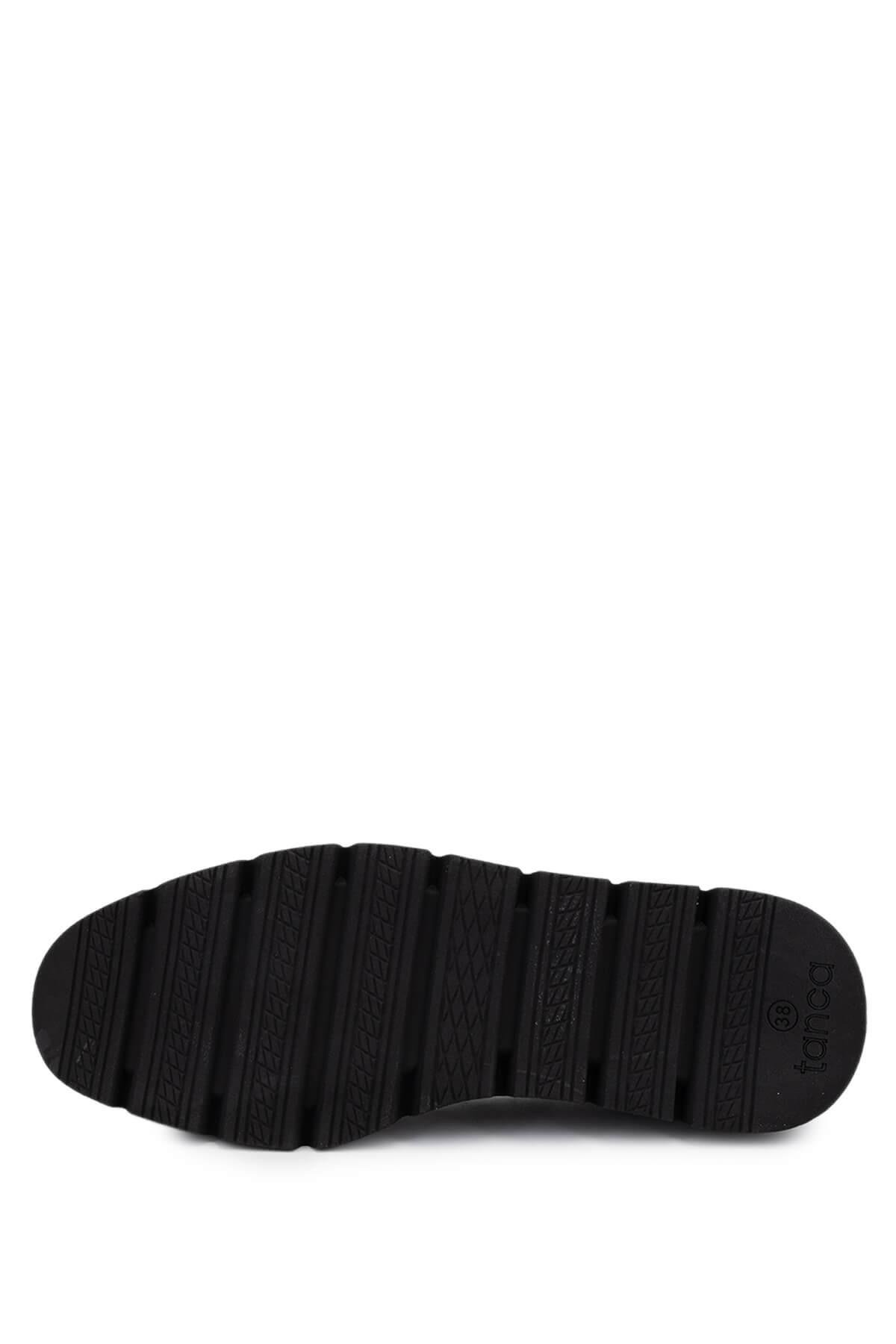 Tamer Tanca Kadın Hakiki Deri Bordo Comfort Ayakkabı