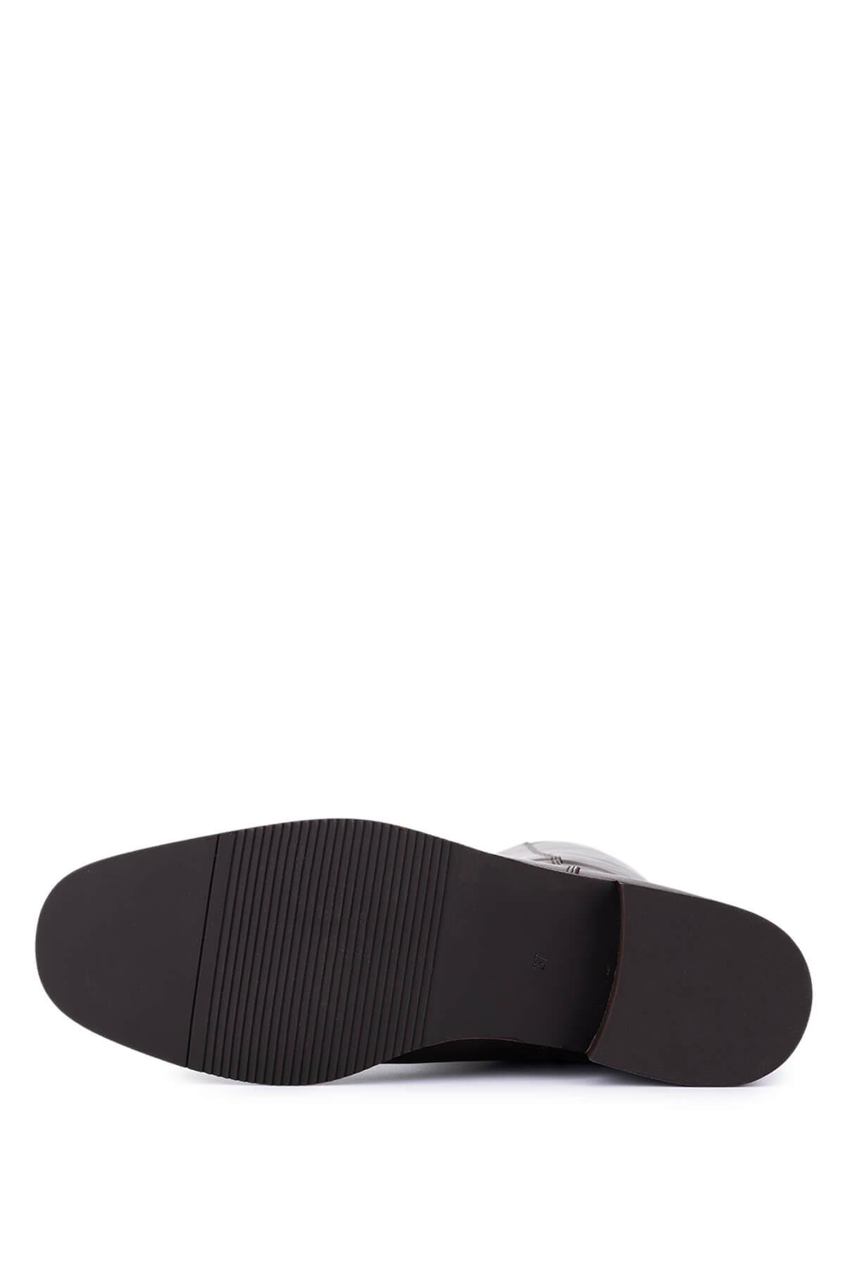 Tamer Tanca Kadın Hakiki Deri Kahverengi Klasik Çizme