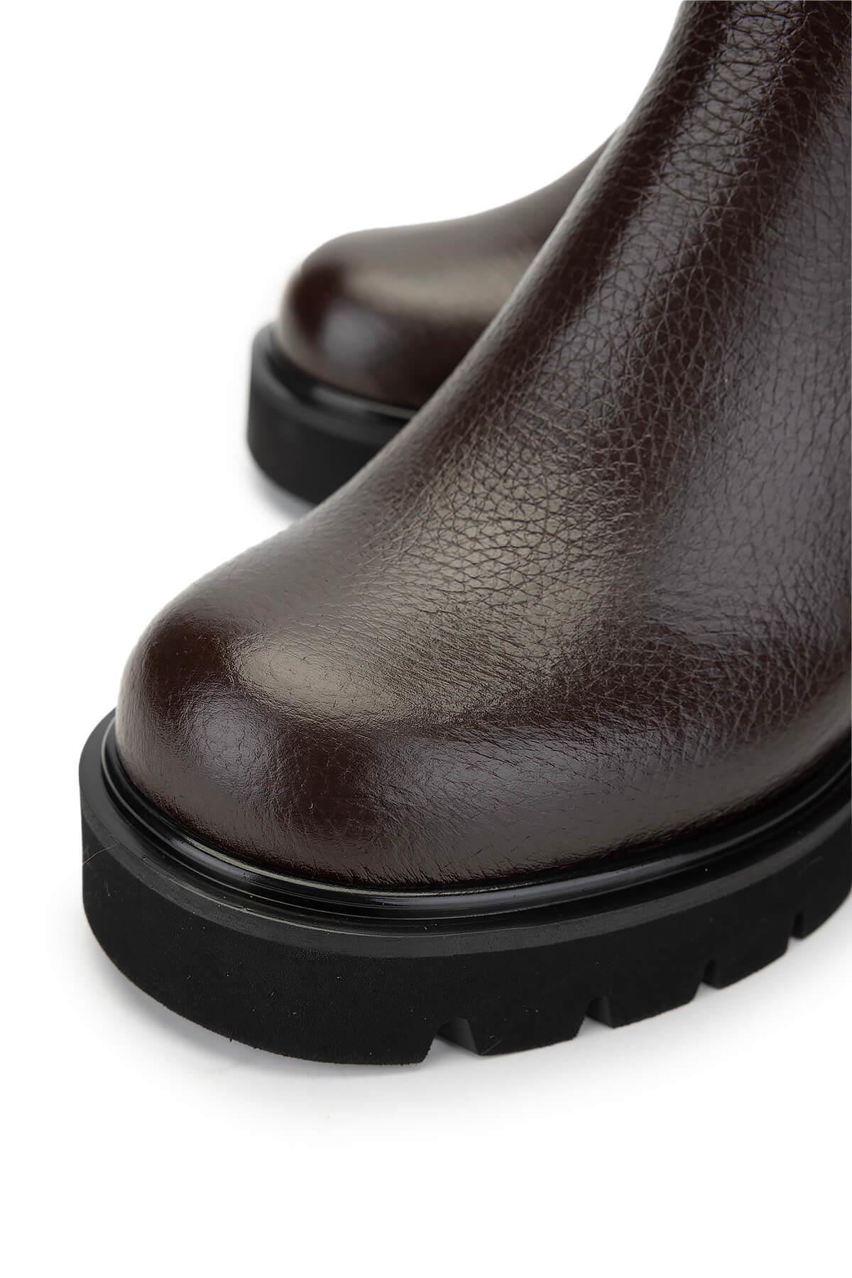 Tamer Tanca Kadın Hakiki Deri Kahverengi Casual Bot