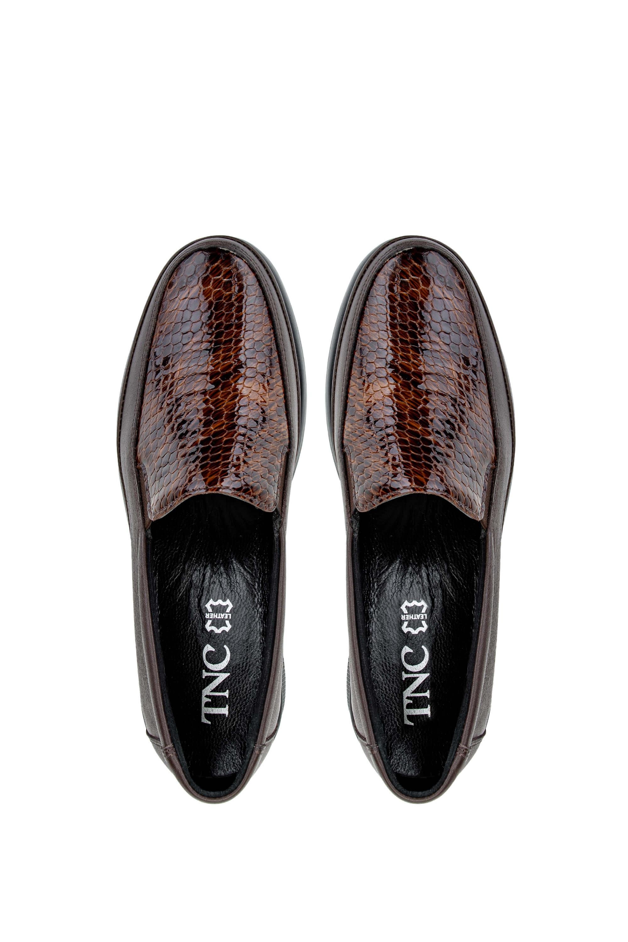 Tamer Tanca Kadın Hakiki Deri Kahverengi Casual Ayakkabı