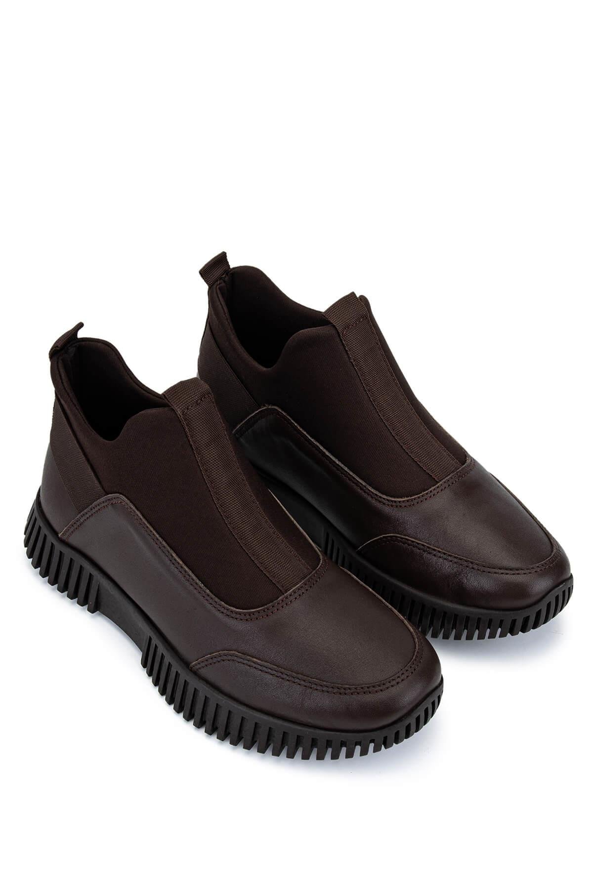 Tamer Tanca Kadın Hakiki Deri Kahverengi Casual Bot