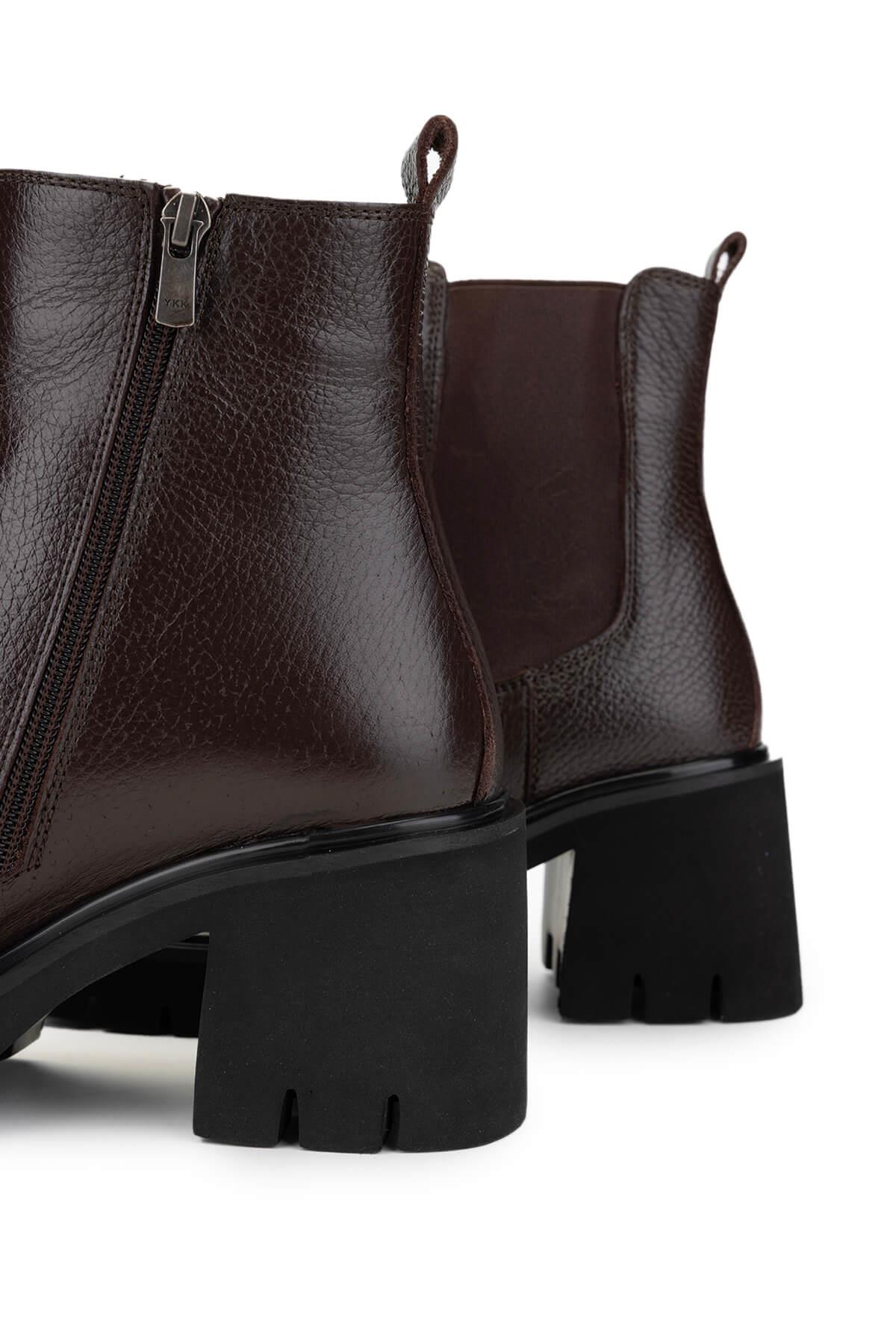 Tamer Tanca Kadın Hakiki Deri Kahverengi Casual Bot