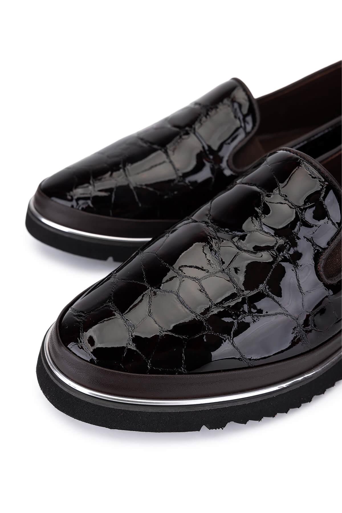 Tamer Tanca Kadın Hakiki Deri Kahverengi Comfort Ayakkabı