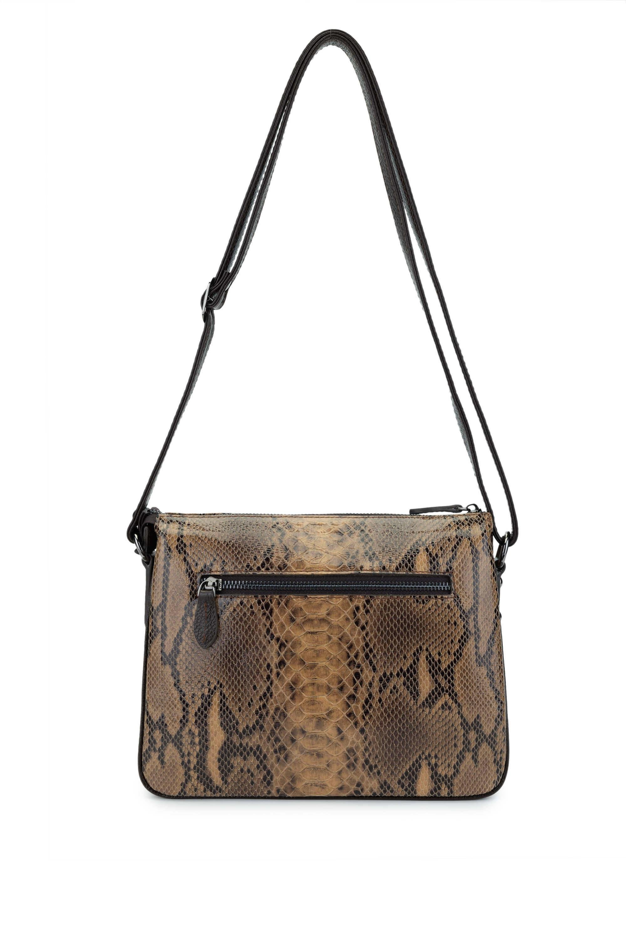 Tamer Tanca Kadın Hakiki Deri Kahverengi Omuz Çanta