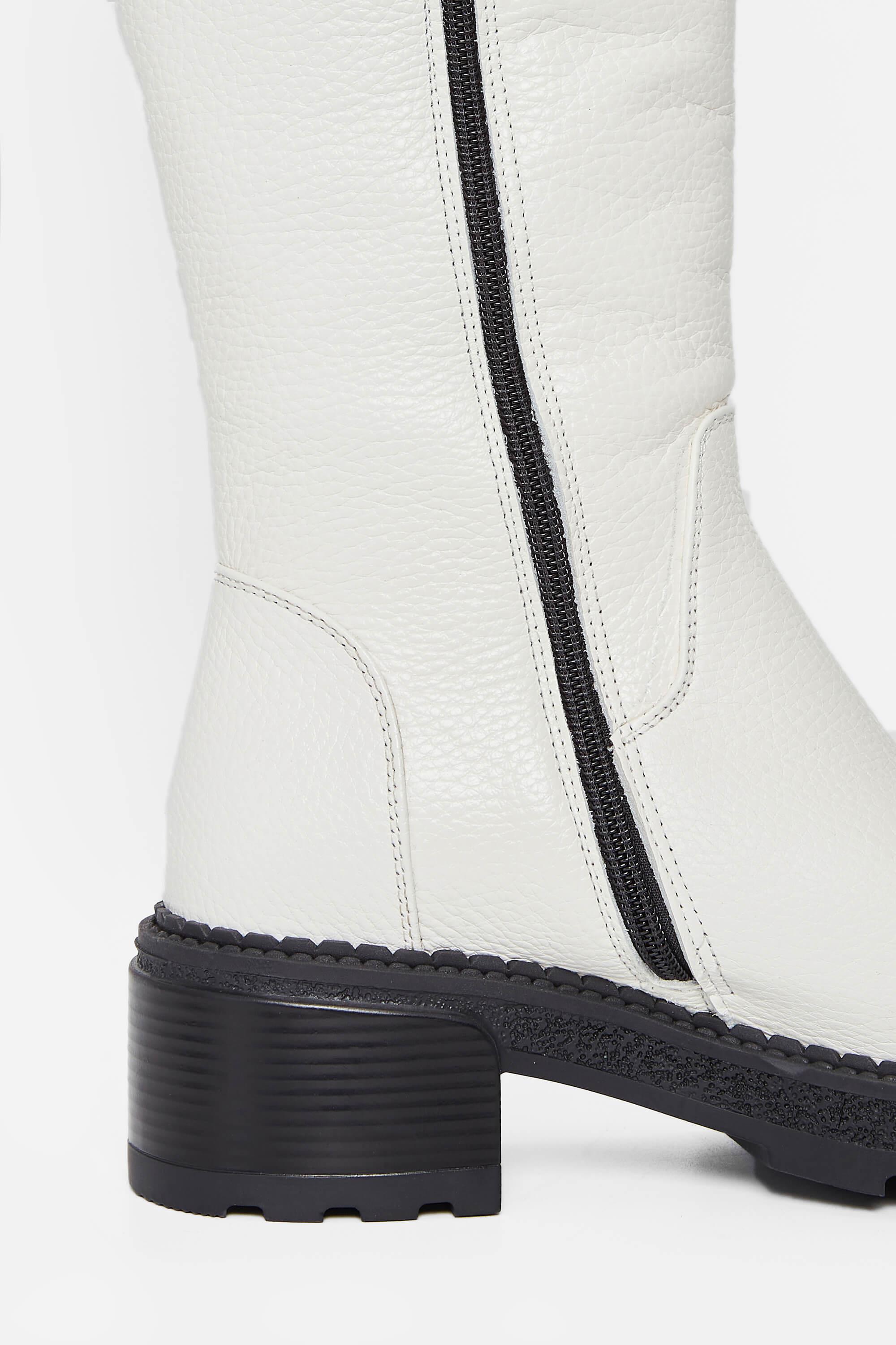 Tamer Tanca Kadın Hakiki Deri Kırık Beyaz Casual Çizme