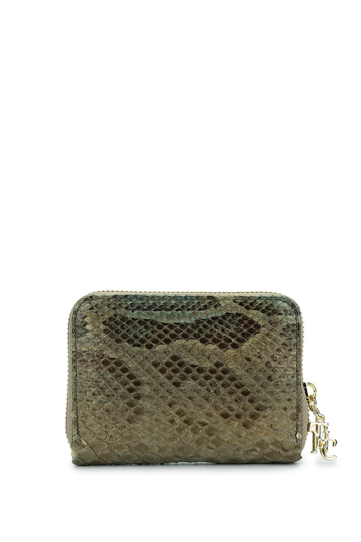 Tamer Tanca Kadın Hakiki Deri Mint Yeşil Günlük Cuzdan