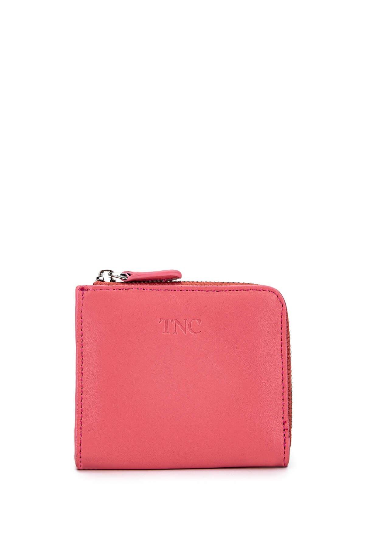 Tamer Tanca Kadın Hakiki Deri Pembe Kartlık