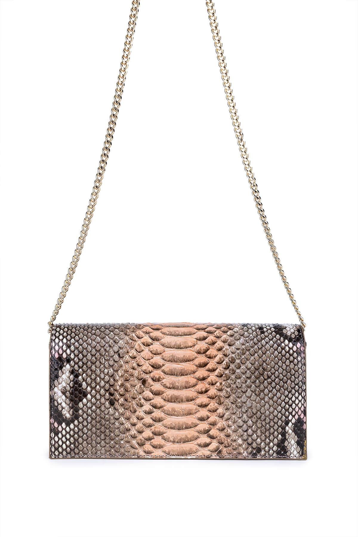 Tamer Tanca Kadın Hakiki Deri Pembe Kol Çantası