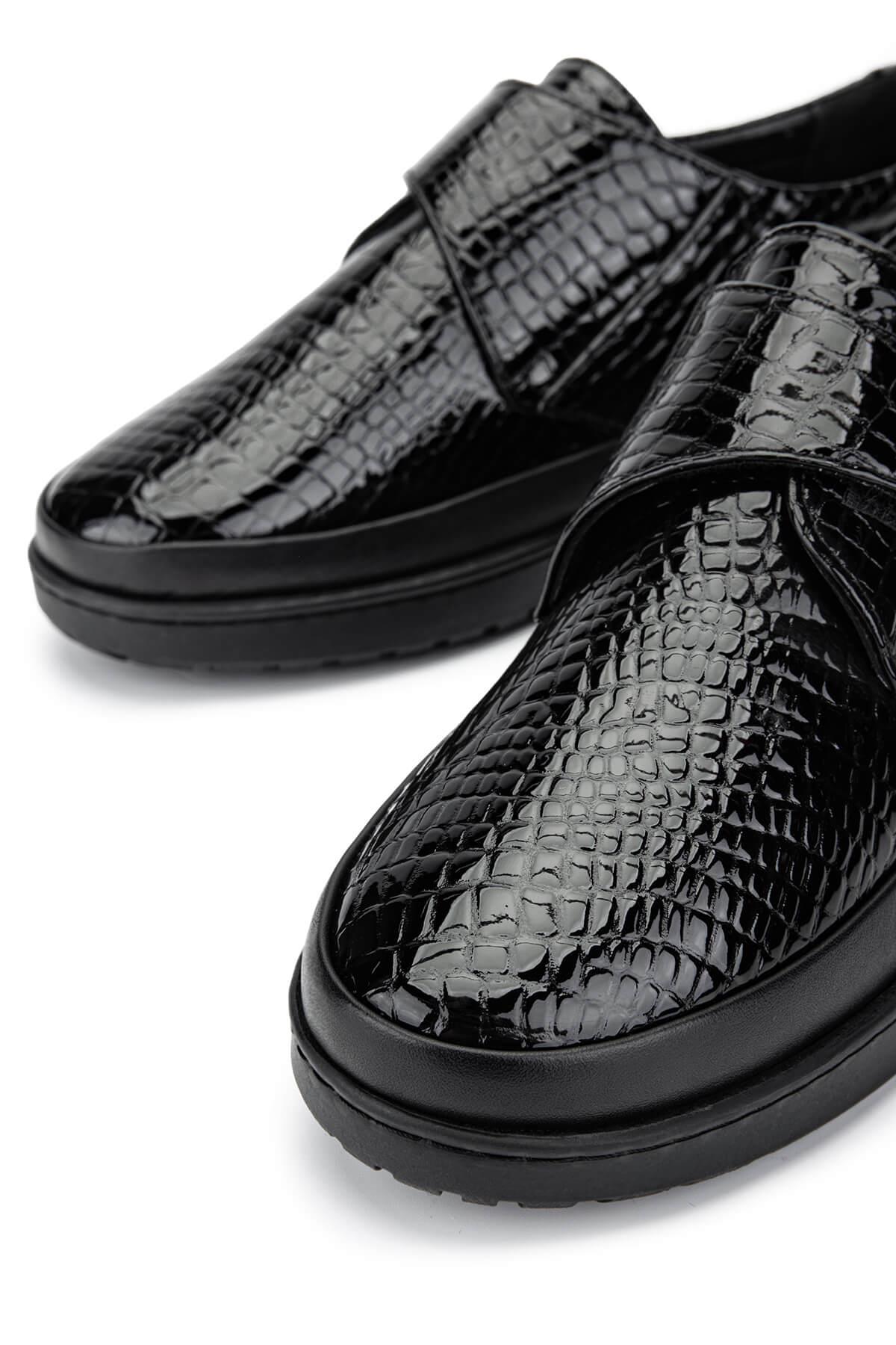 Tamer Tanca Kadın Hakiki Deri Siyah Casual Ayakkabı