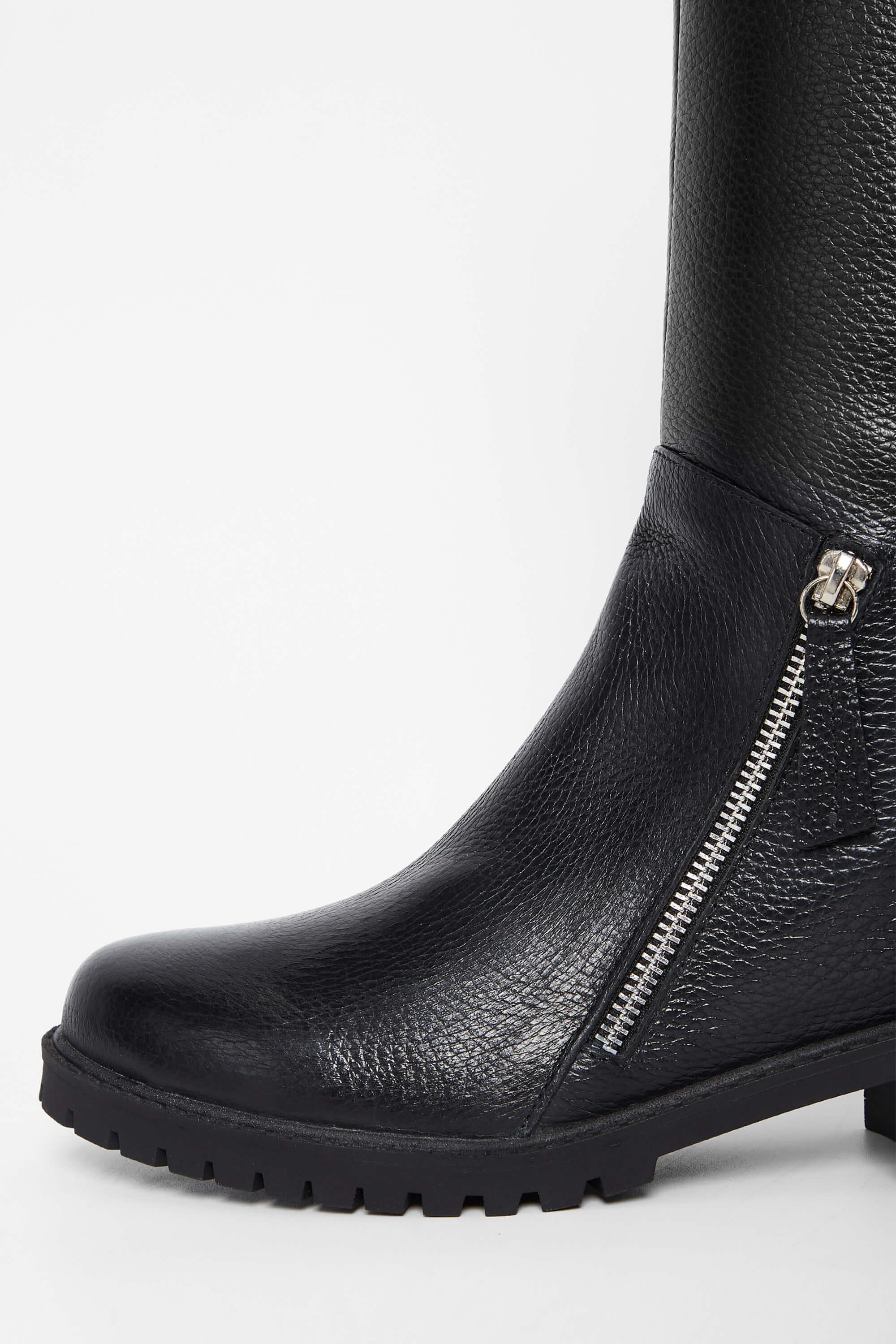 Tamer Tanca Kadın Hakiki Deri Siyah Casual Çizme