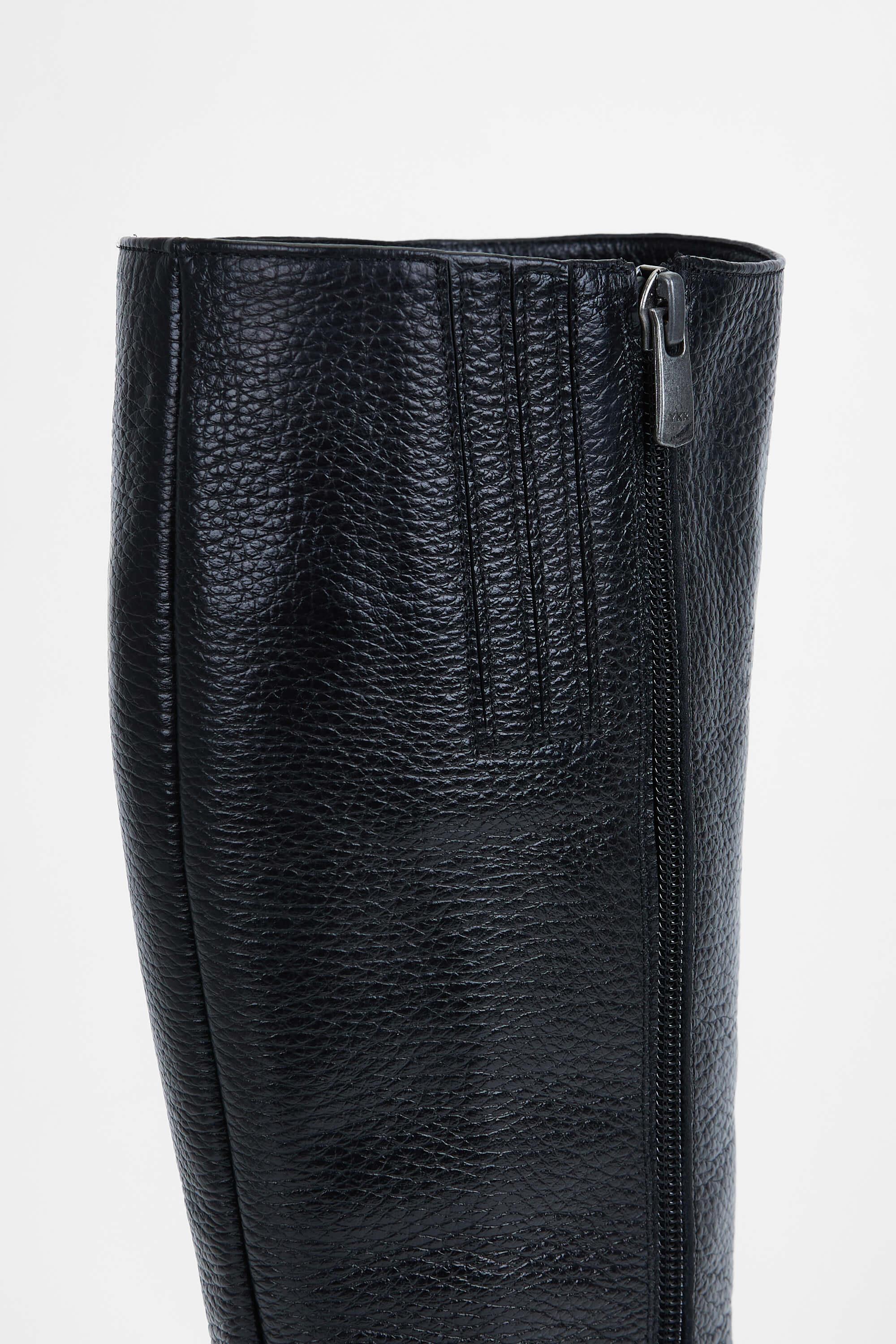 Tamer Tanca Kadın Hakiki Deri Siyah Casual Çizme