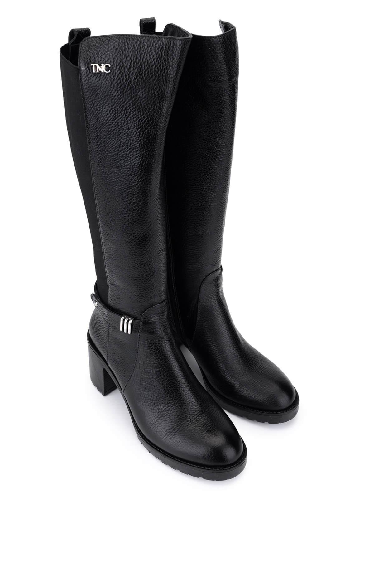 Tamer Tanca Kadın Hakiki Deri Siyah Çizme
