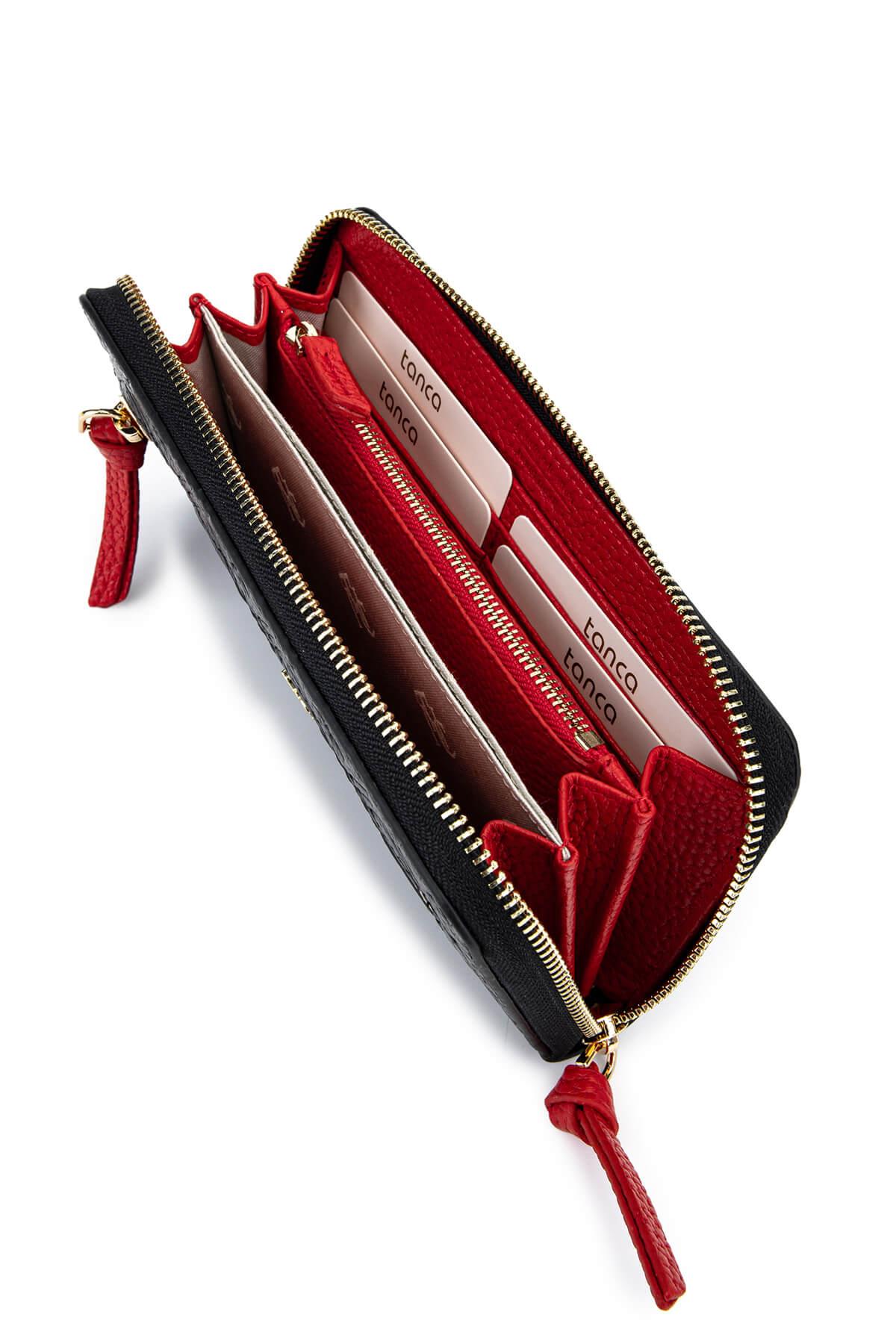 Tamer Tanca Kadın Hakiki Deri Siyah Cüzdan