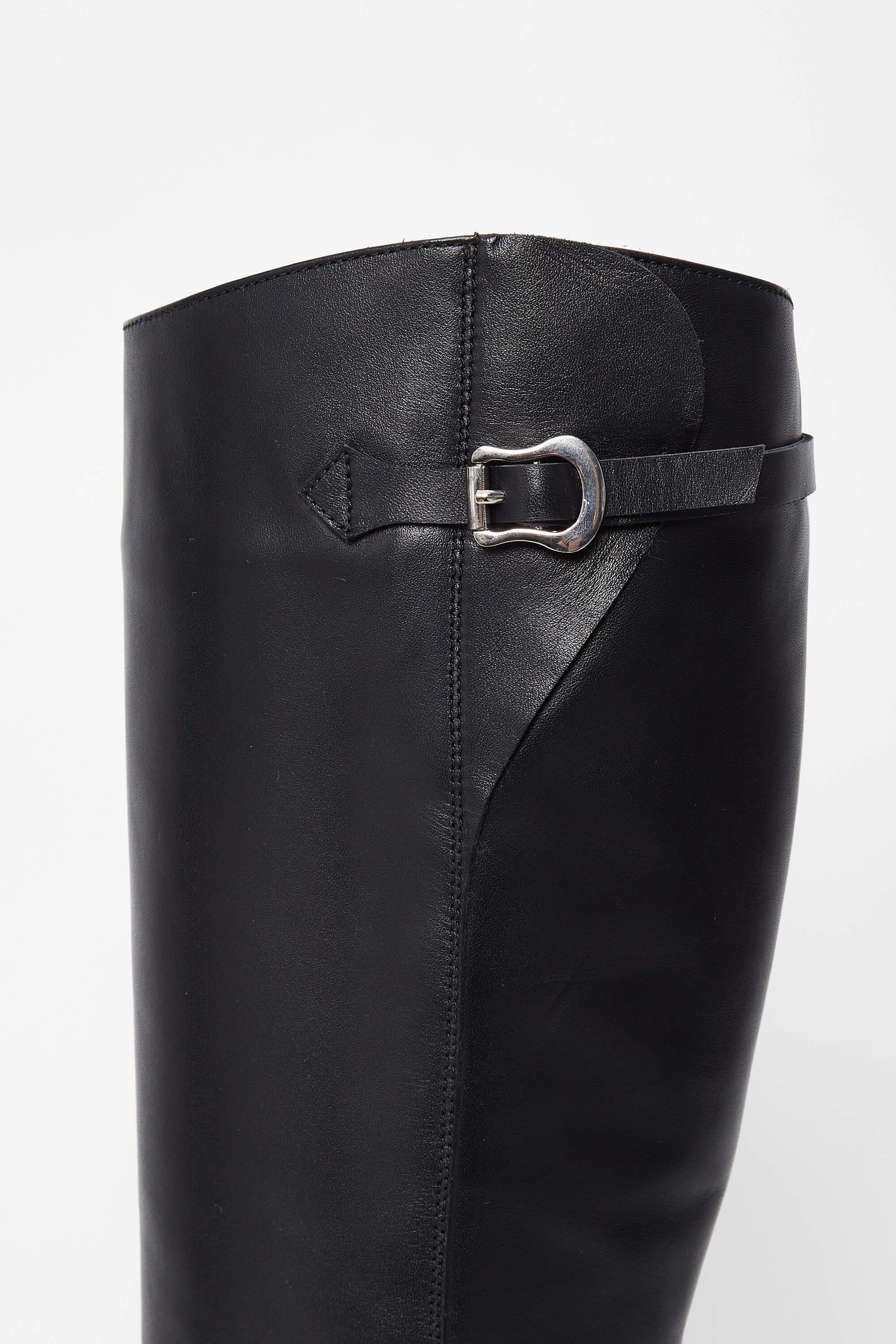 Tamer Tanca Kadın Hakiki Deri Siyah Deri Casual Çizme