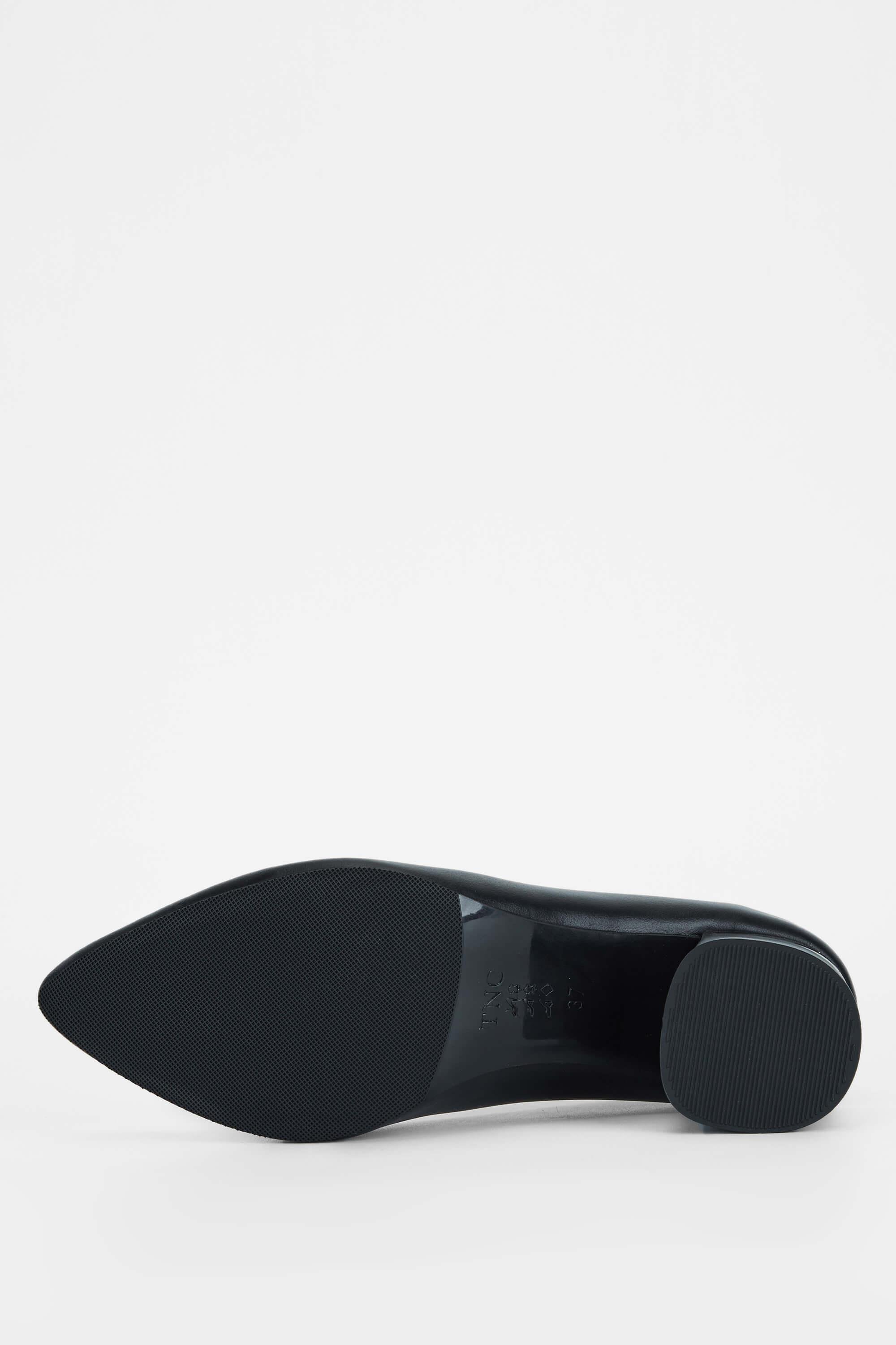 Tamer Tanca Kadın Hakiki Deri Siyah Deri Topuklu Ayakkabı