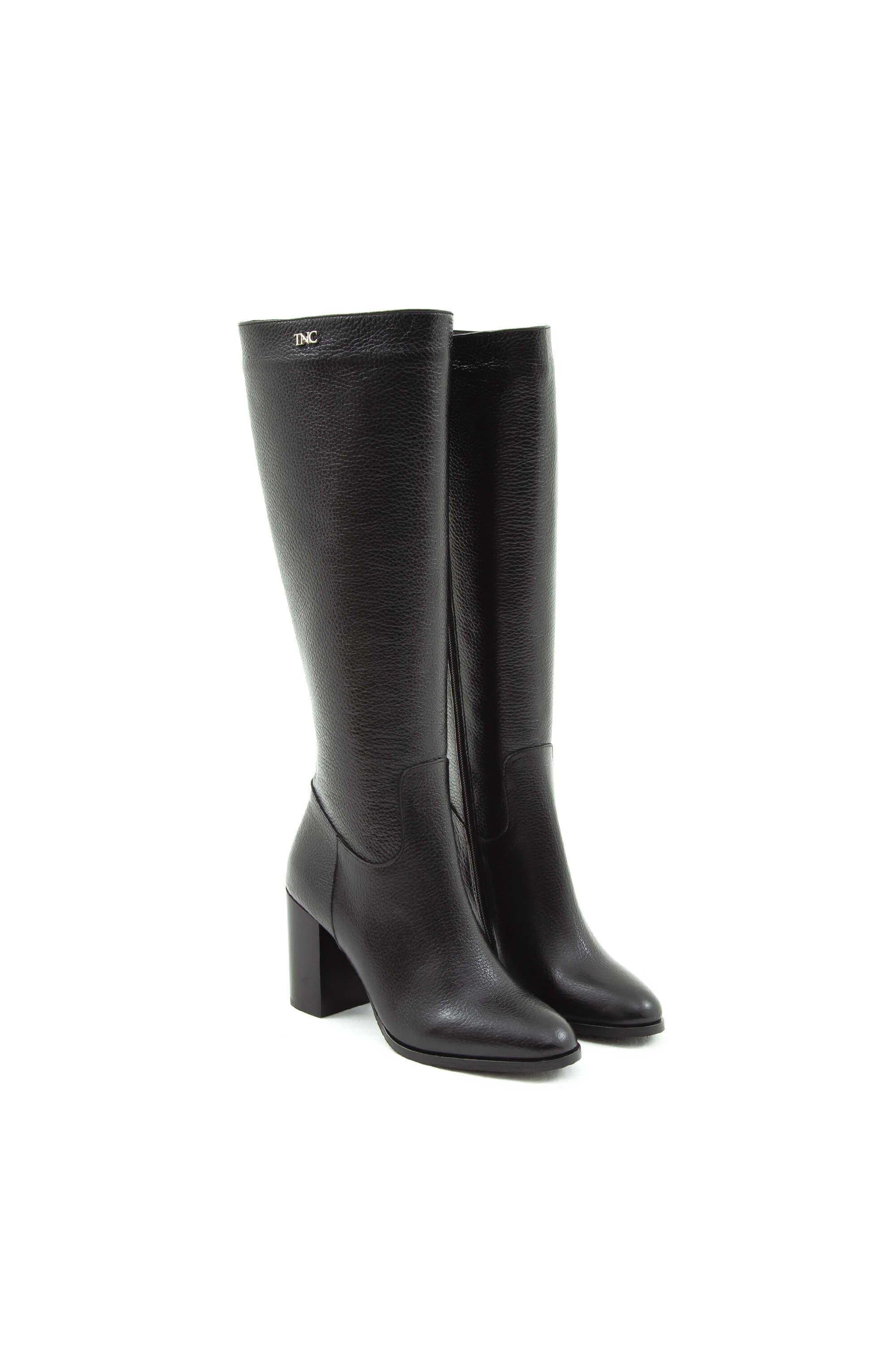 Tamer Tanca Kadın Hakiki Deri Siyah Floter Klasik Çizme