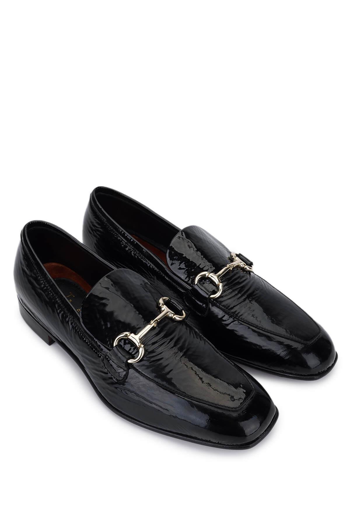 Tamer Tanca Kadın Hakiki Deri Siyah Klasik Ayakkabı