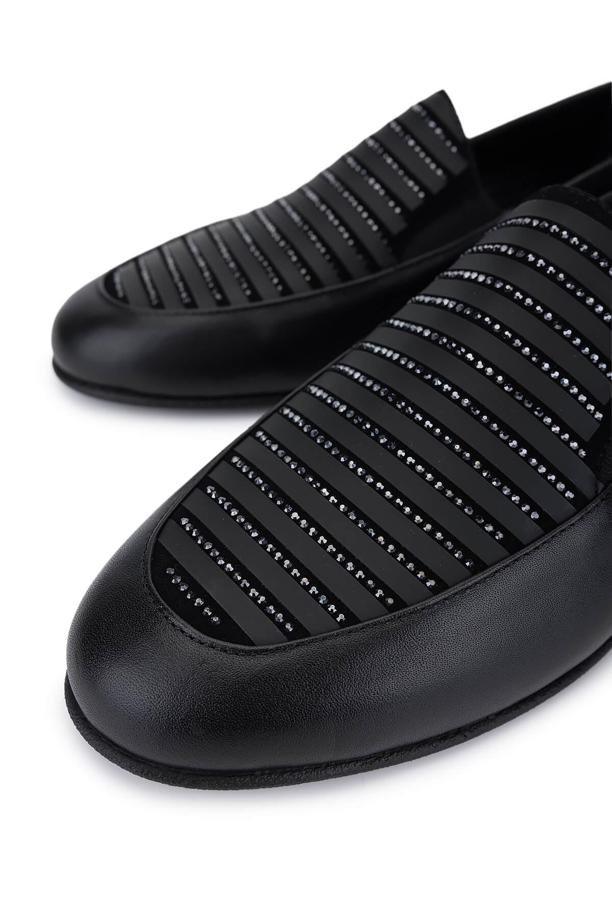 Tamer Tanca Kadın Hakiki Deri Siyah Loafer Ayakkabı