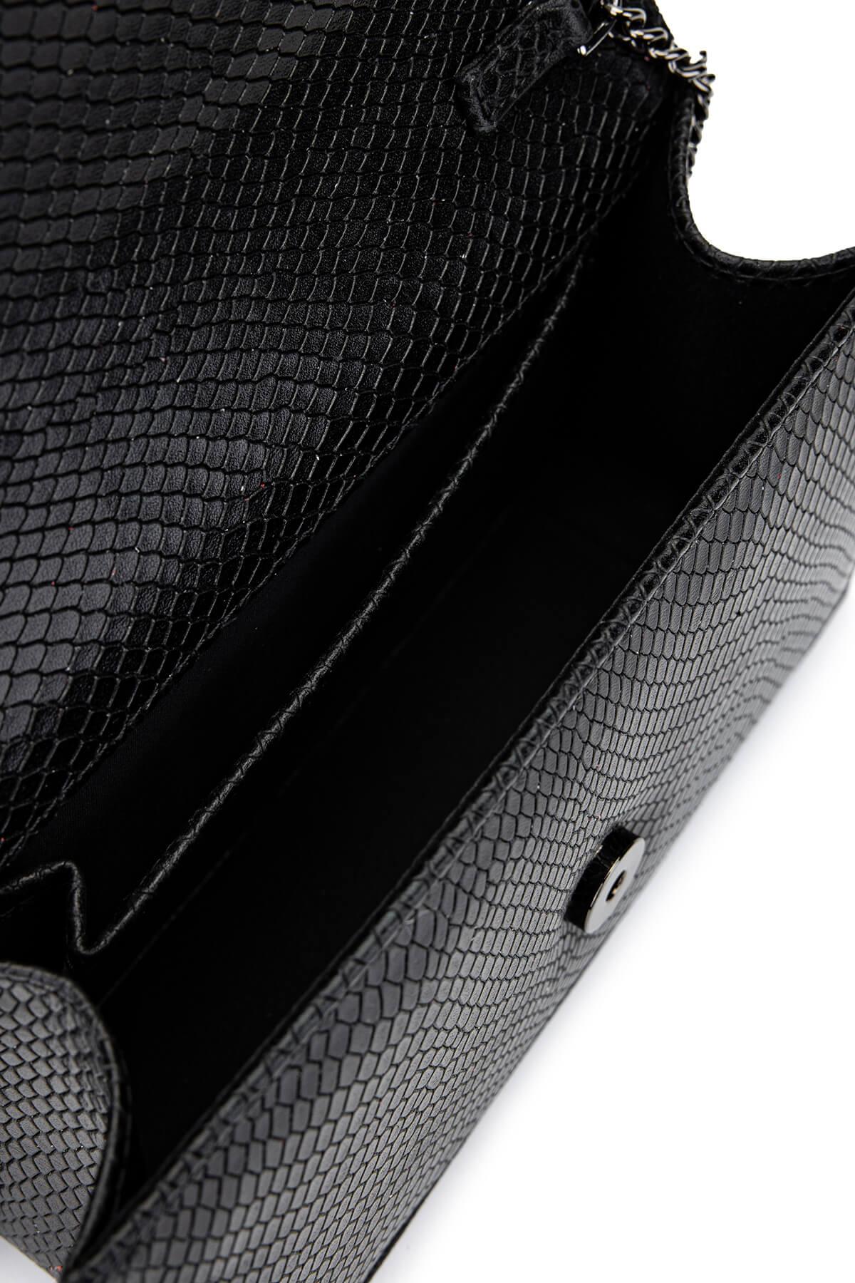 Tamer Tanca Kadın Hakiki Deri Siyah Omuz Çanta