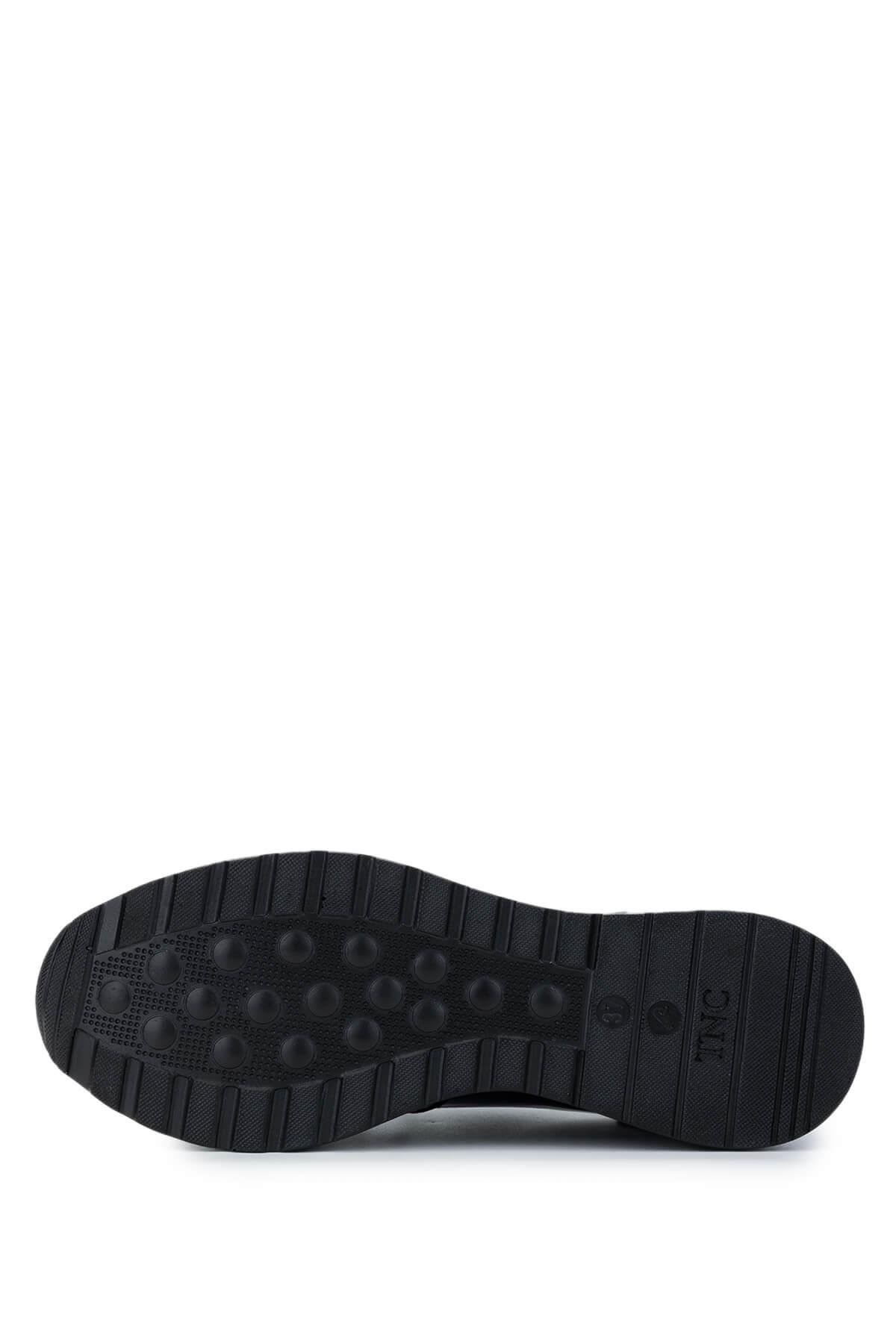 Tamer Tanca Kadın Hakiki Deri Siyah Rugan Casual Ayakkabı