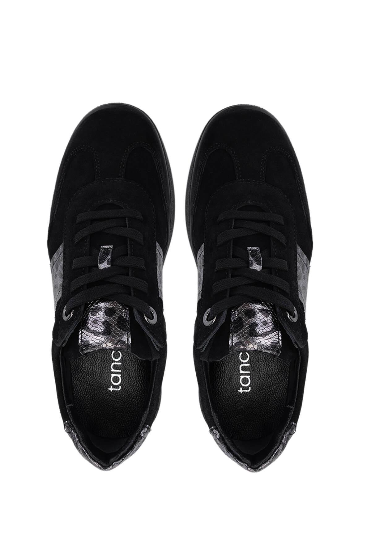 Tamer Tanca Kadın Hakiki Deri Siyah Sneakers & Spor Ayakkabı