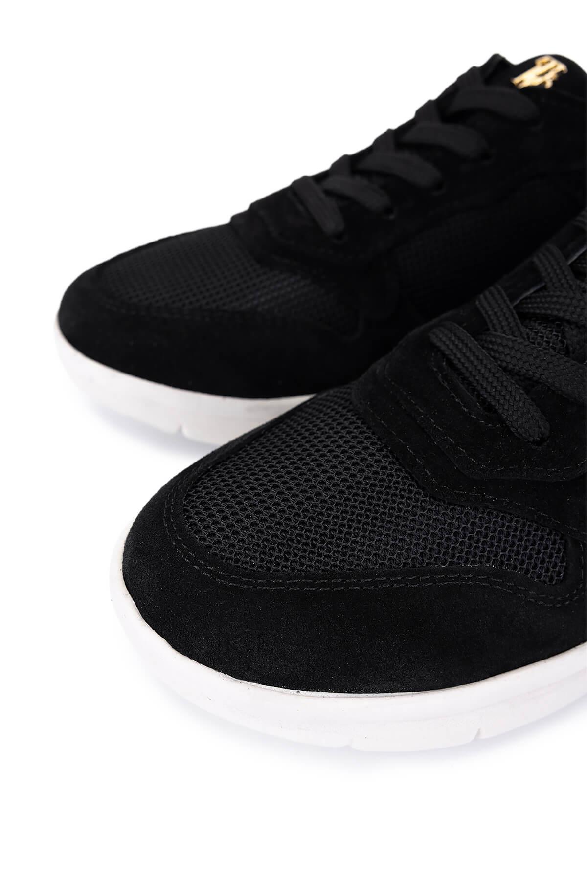 Tamer Tanca Kadın Hakiki Deri Siyah Sneakers & Spor Ayakkabı