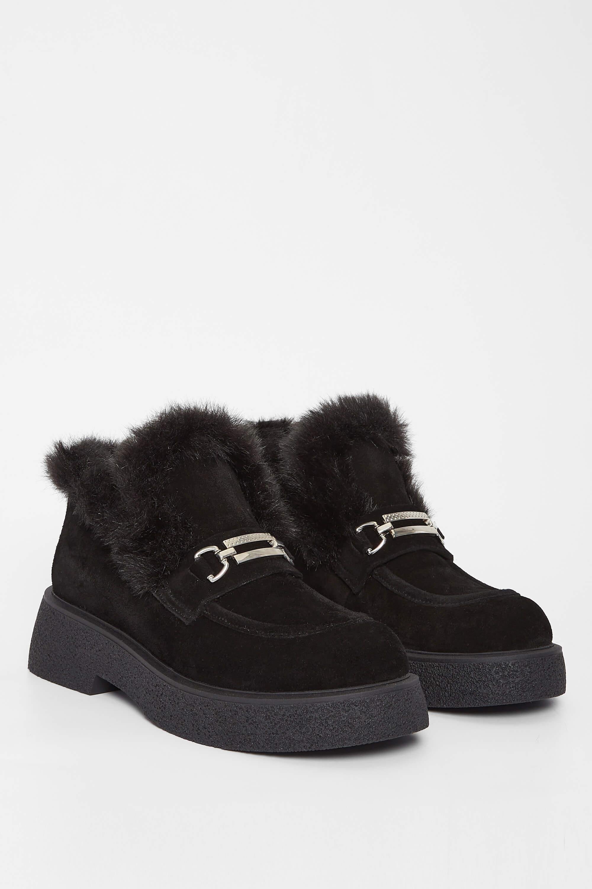 Tamer Tanca Kadın Hakiki Deri Siyah Süet Casual Bot