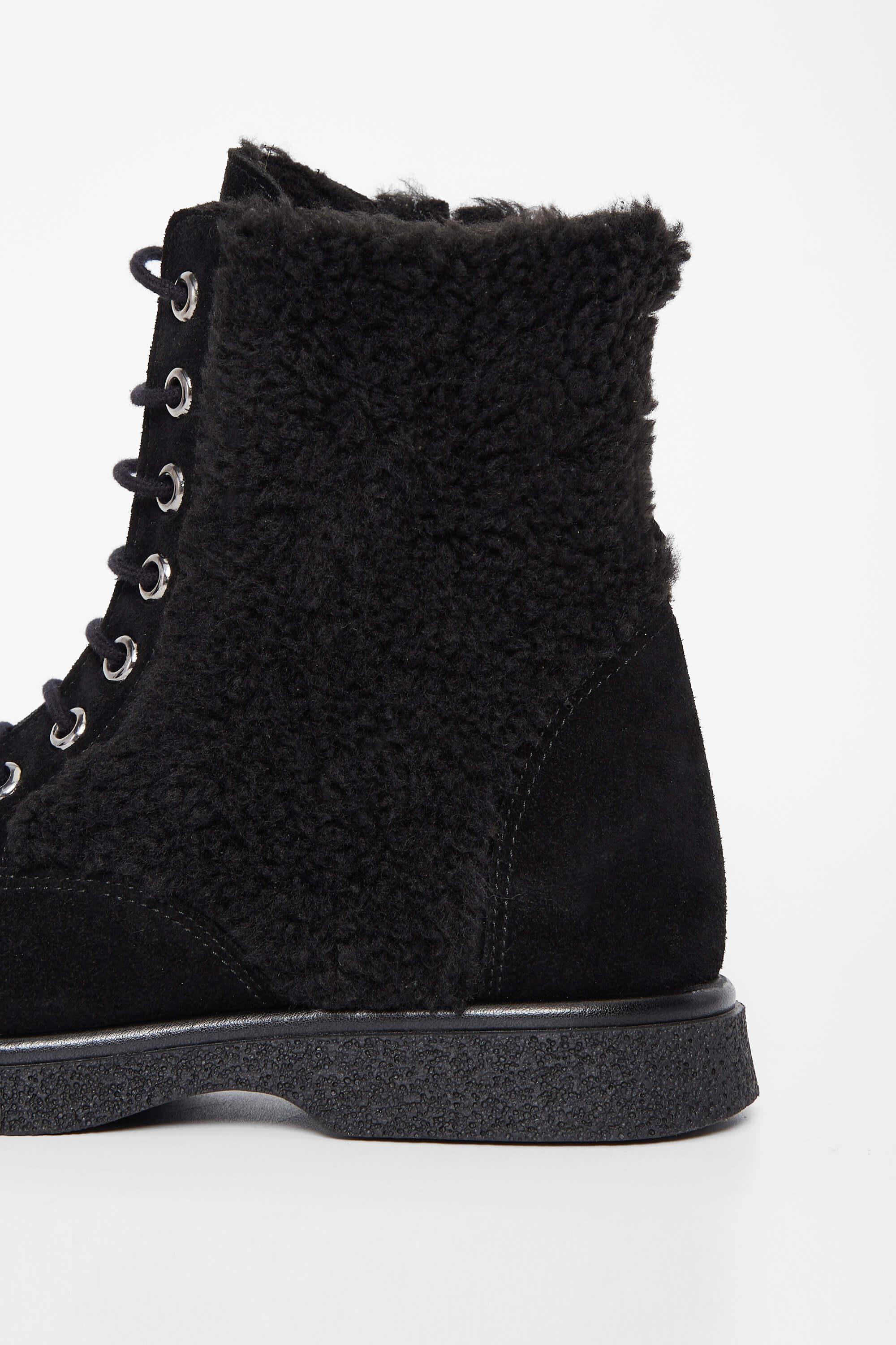 Tamer Tanca Kadın Hakiki Deri Siyah Süet Casual Bot