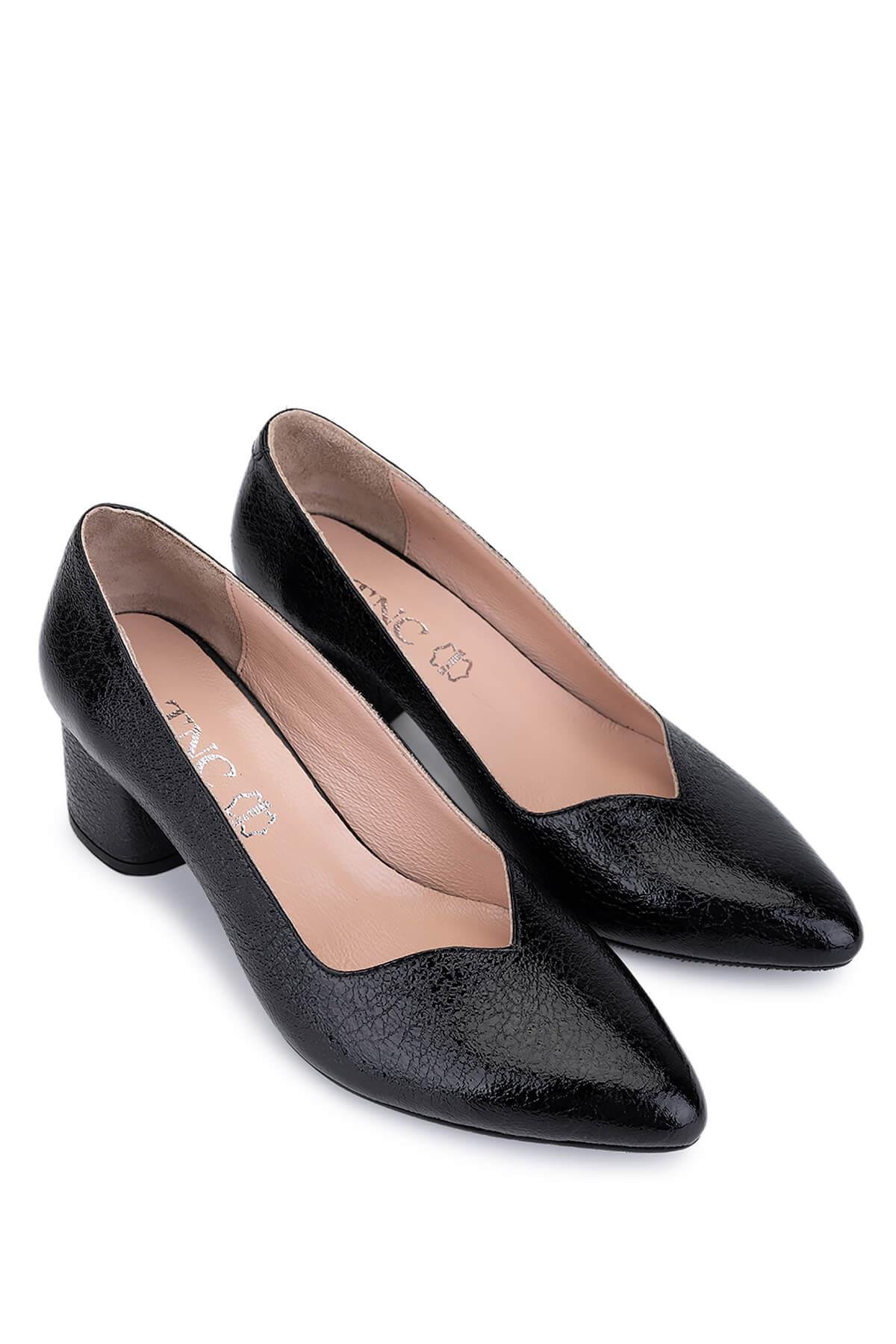 Tamer Tanca Kadın Hakiki Deri Siyah Topuklu & Stiletto Ayakkabı