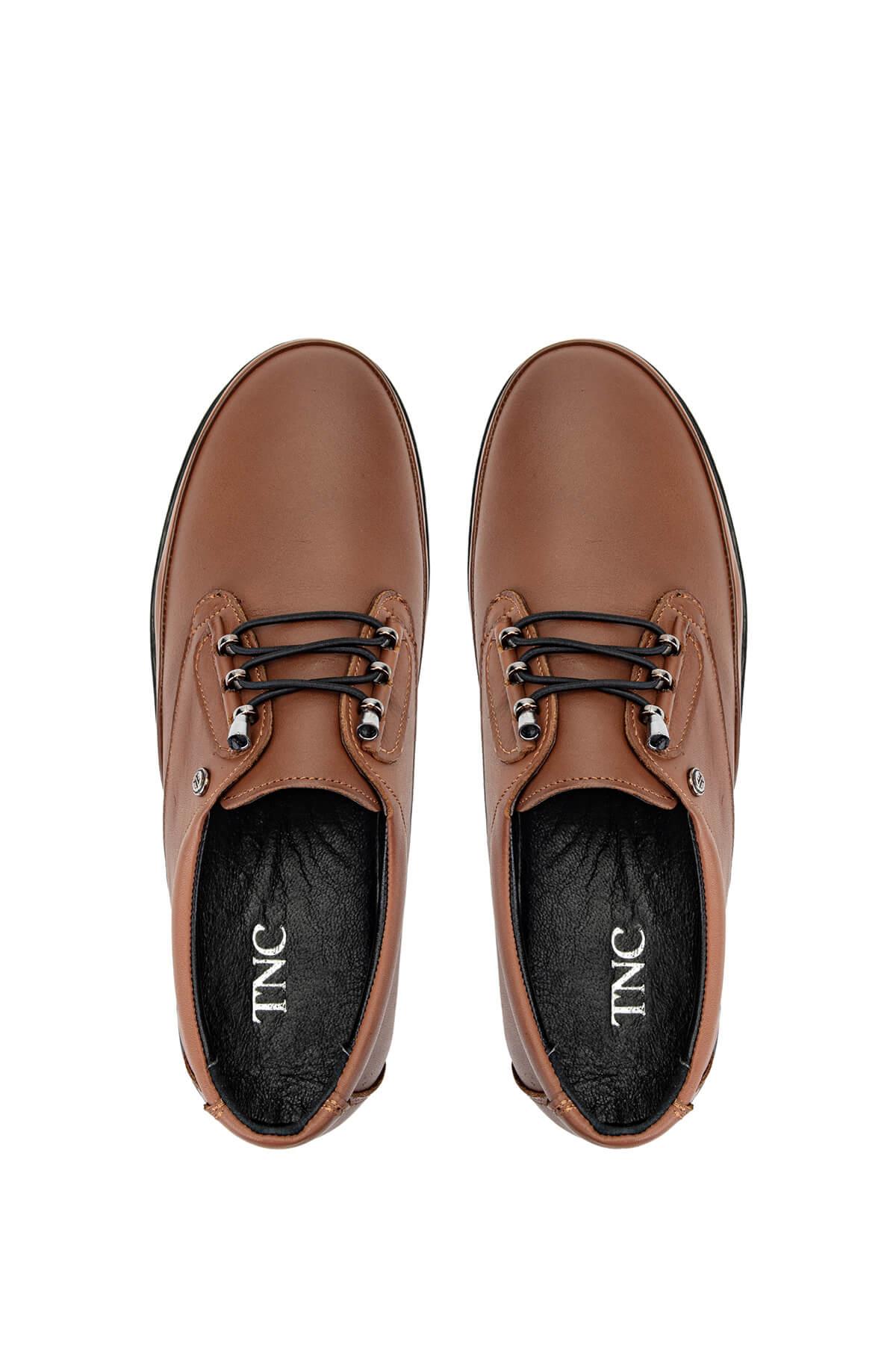 Tamer Tanca Kadın Hakiki Deri Taba Deri Casual Ayakkabı