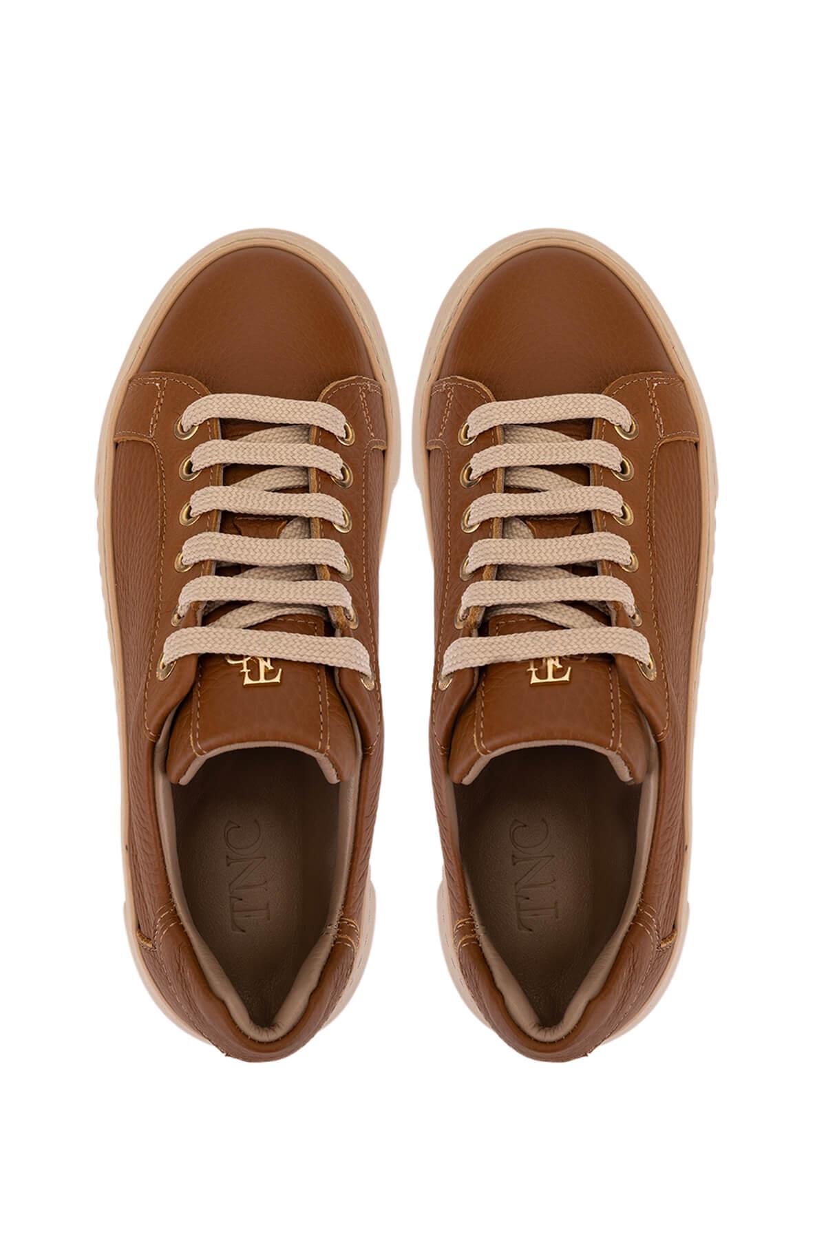 Tamer Tanca Kadın Hakiki Deri Taba Sneakers & Spor Ayakkabı