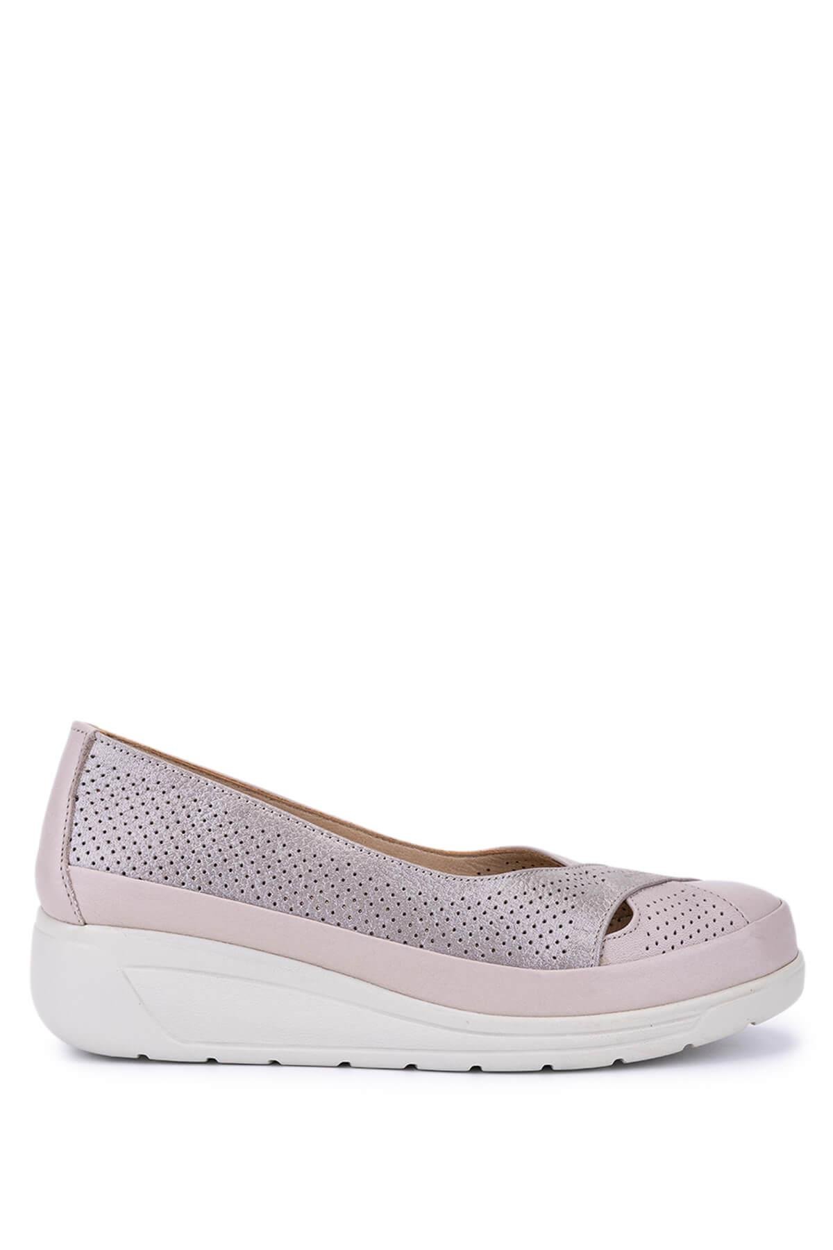 Tamer Tanca Kadın Hakiki Deri Taş Comfort Ayakkabı