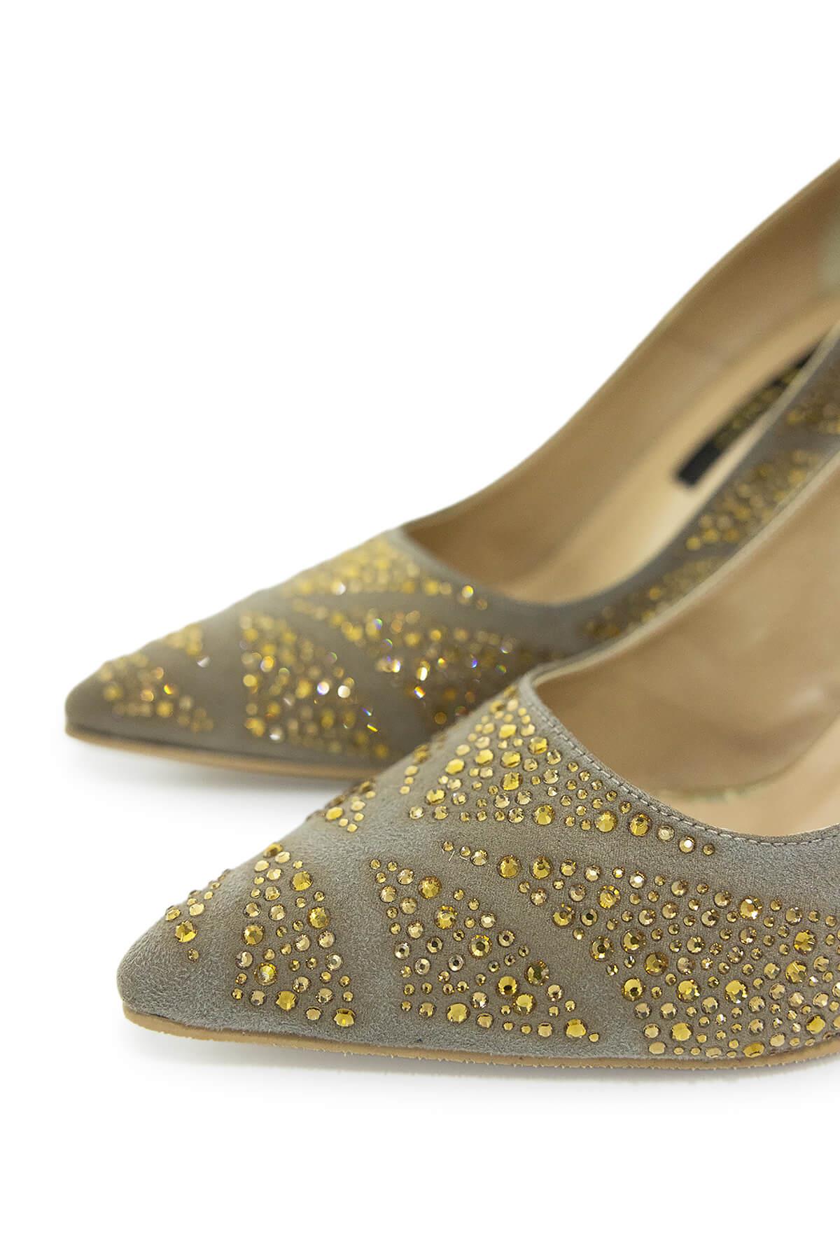 Tamer Tanca Kadın Hakiki Deri Vizon Abiye Ayakkabı