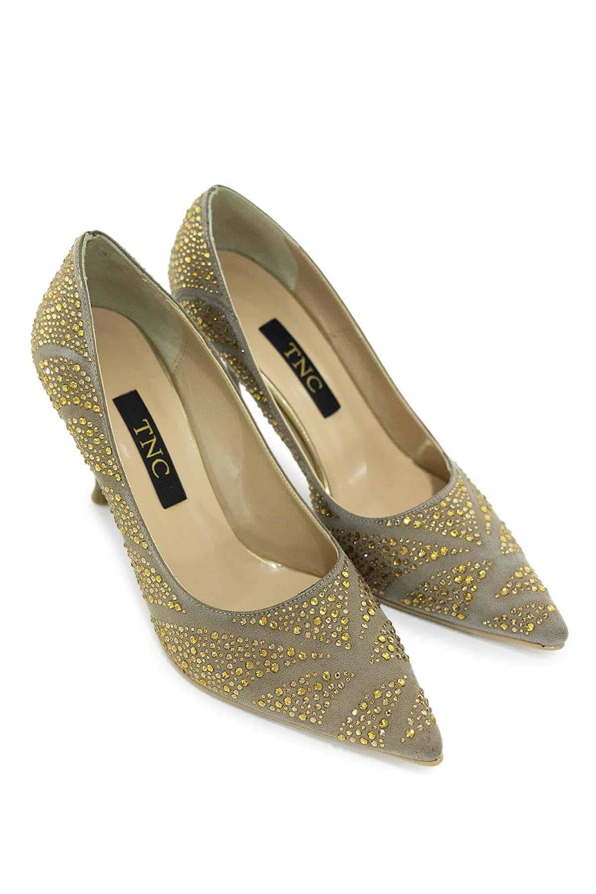 Tamer Tanca Kadın Hakiki Deri Vizon Abiye Ayakkabı