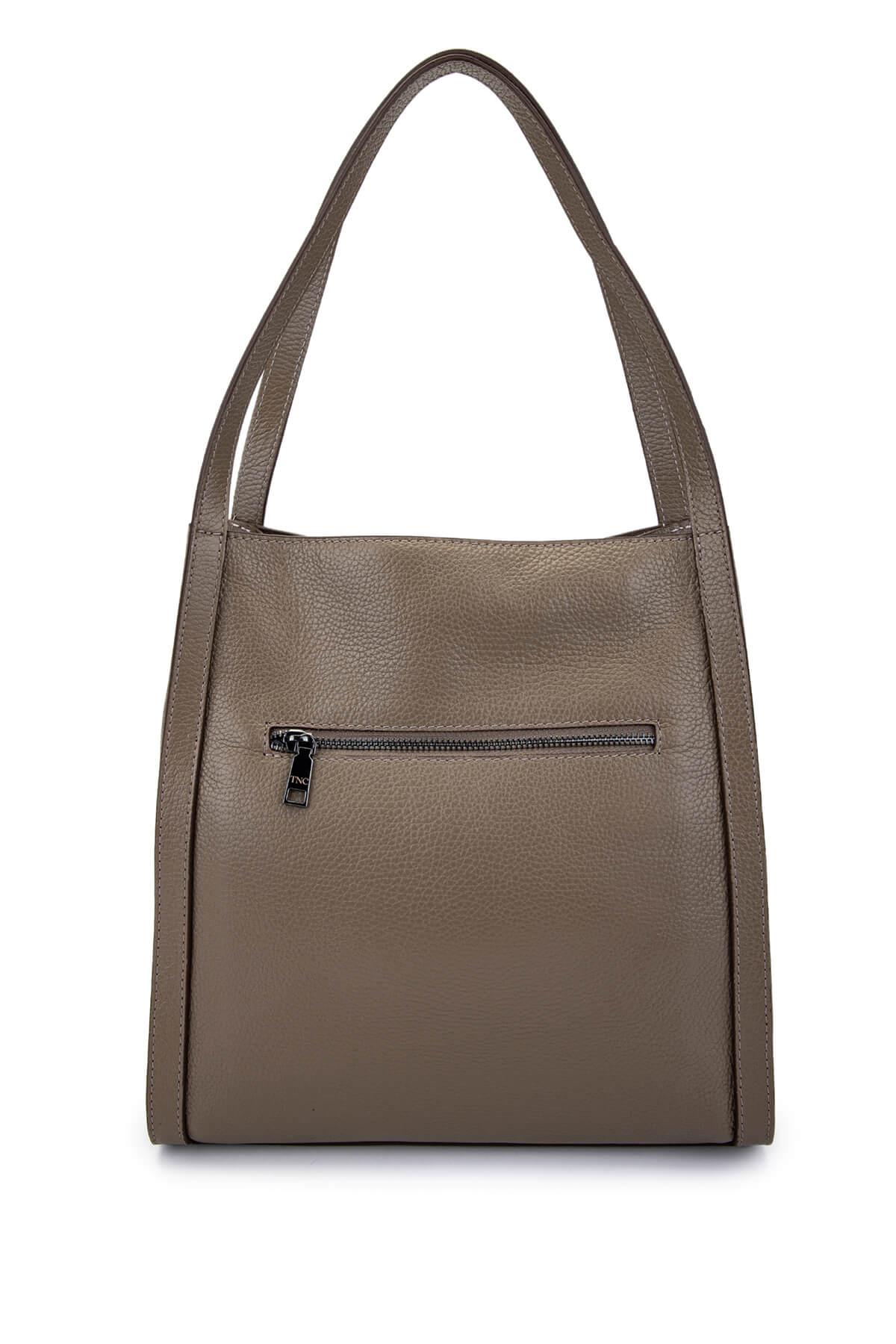 Tamer Tanca Kadın Hakiki Deri Vizon Floter Omuz Çanta