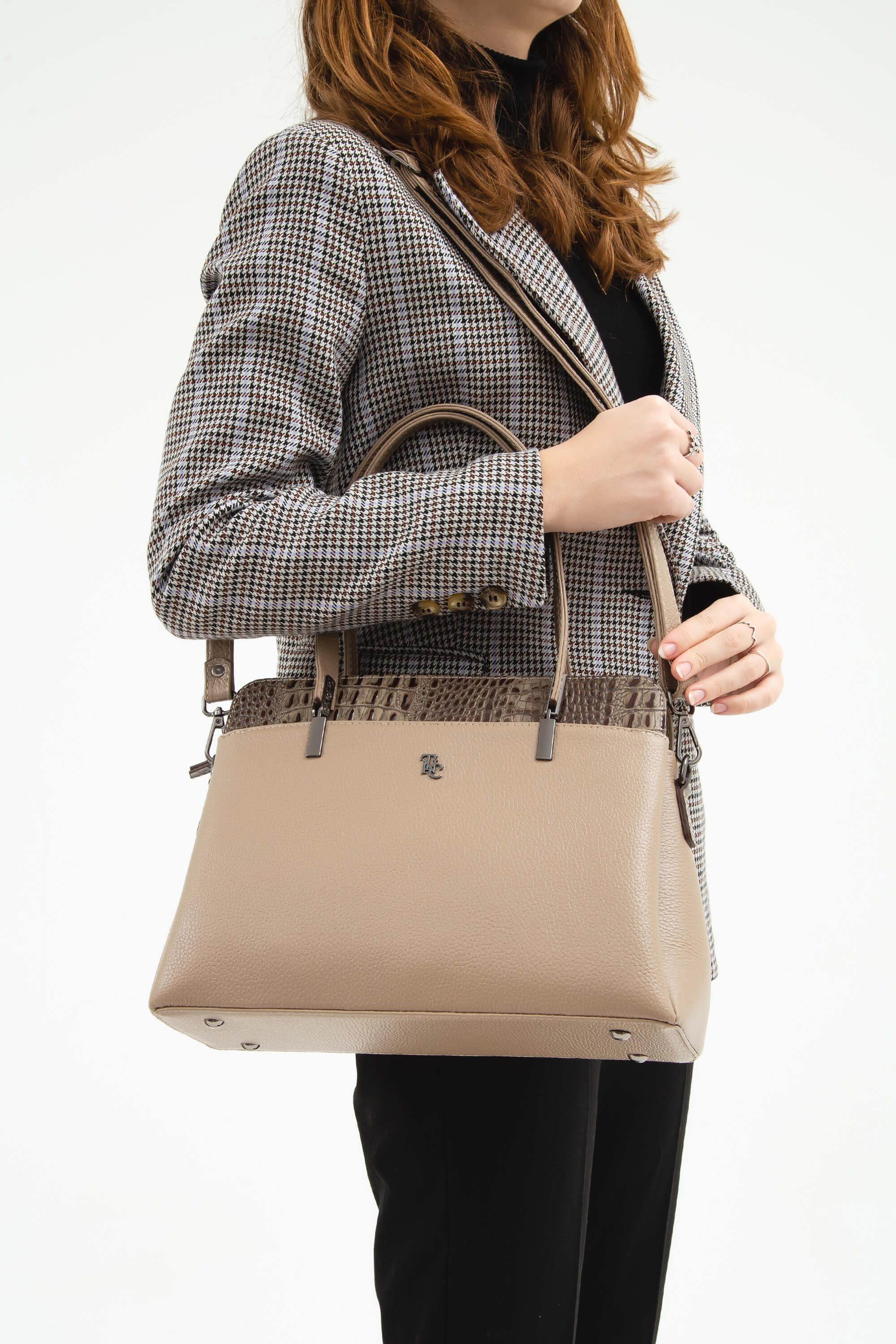 Tamer Tanca Kadın Hakiki Deri Vizon Kol Çantası