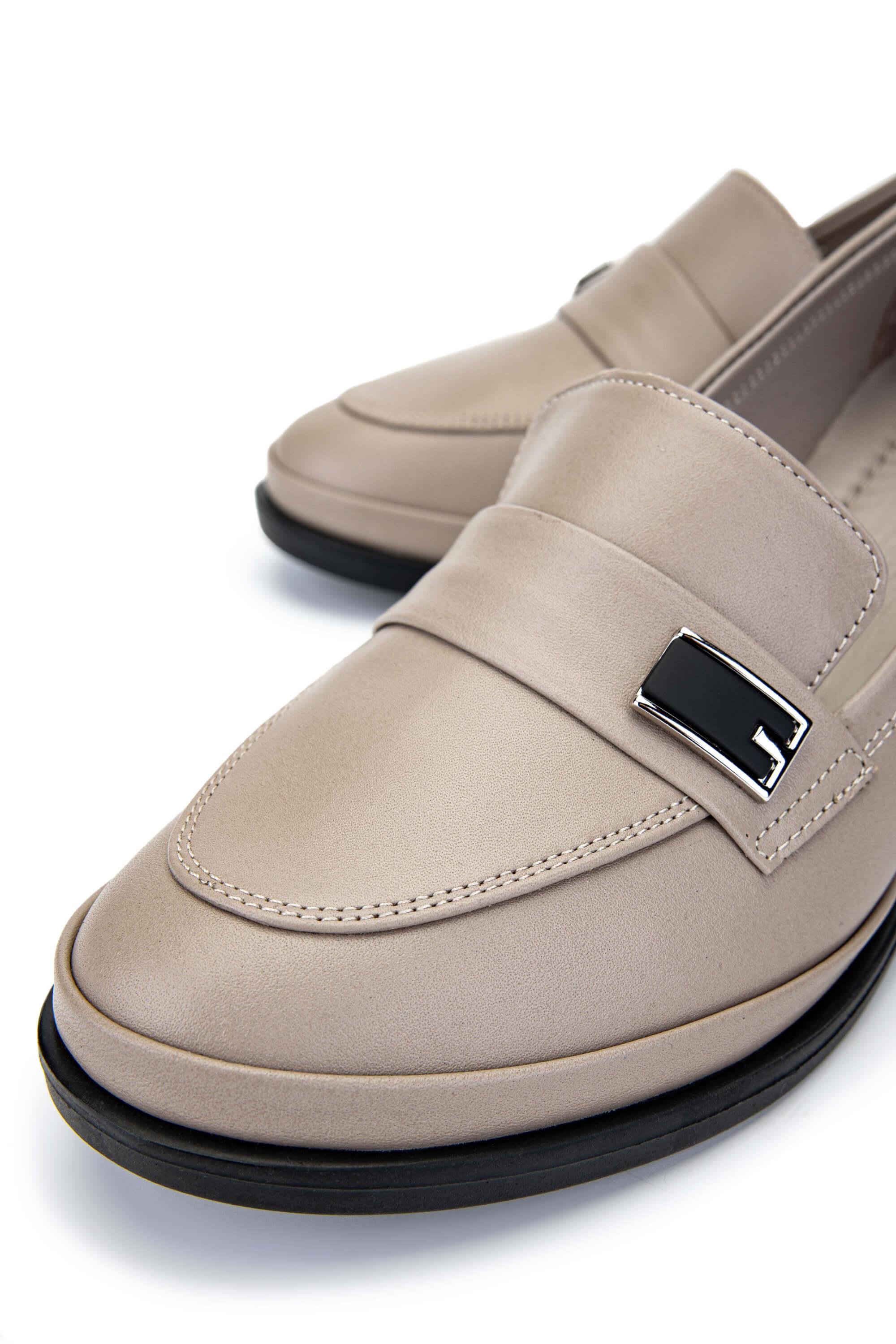 Tamer Tanca Kadın Hakiki Deri Vizon Makosen Ayakkabı