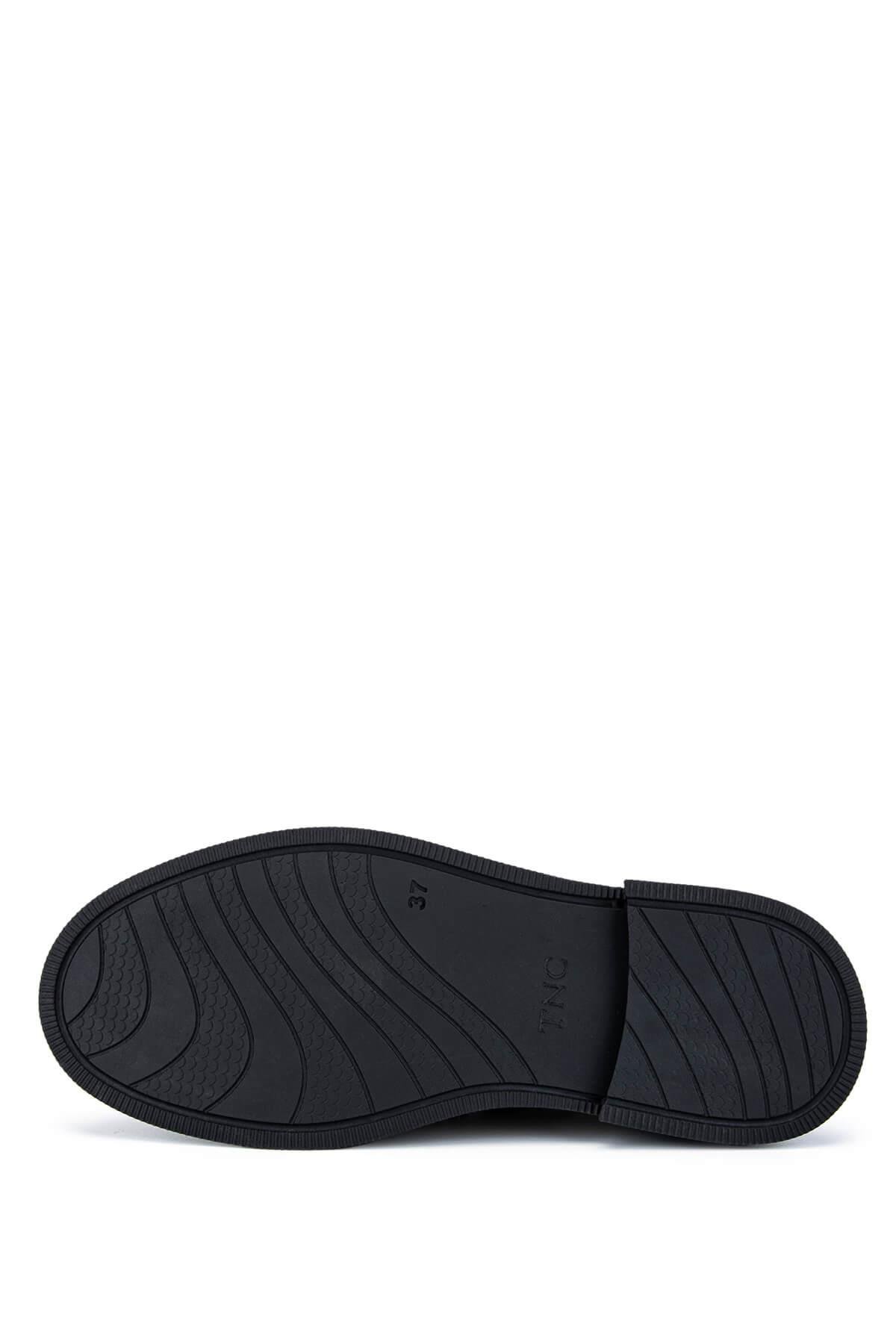 Tamer Tanca Kadın Hakiki Deri Vizon Rugan Loafer Ayakkabı