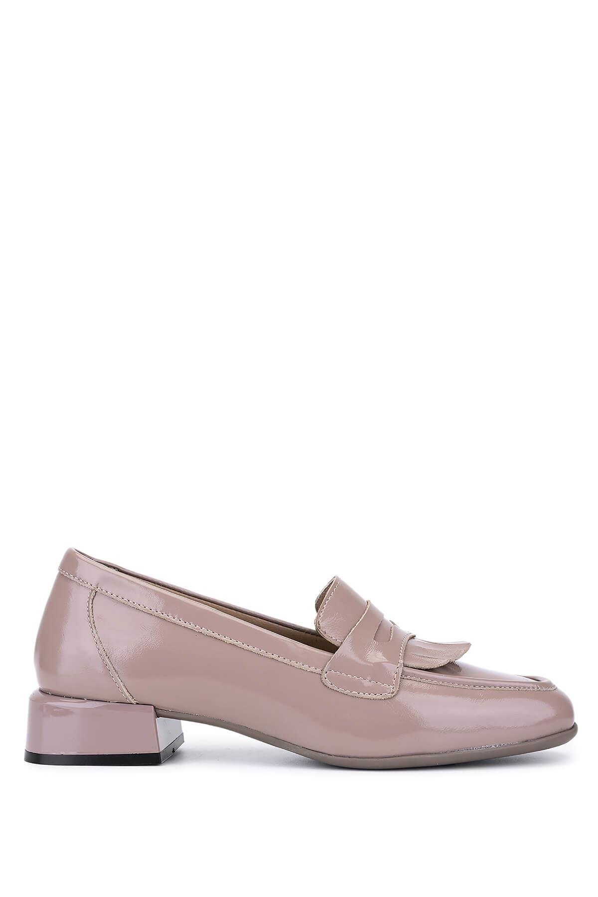 Tamer Tanca Kadın Hakiki Deri Vizon Rugan Loafer Ayakkabı