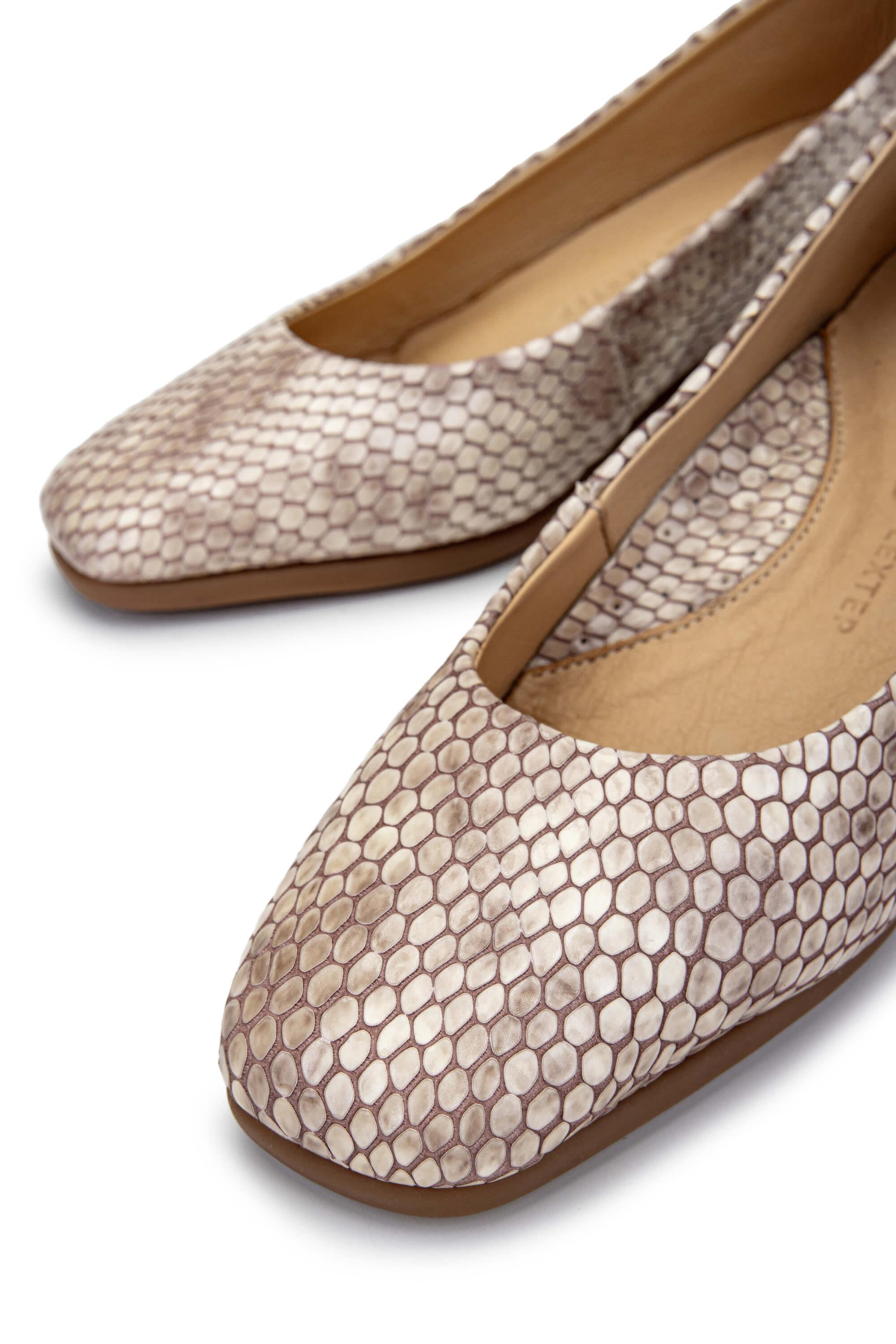 Tamer Tanca Kadın Hakiki Deri Vizon Rugan Topuklu Ayakkabı