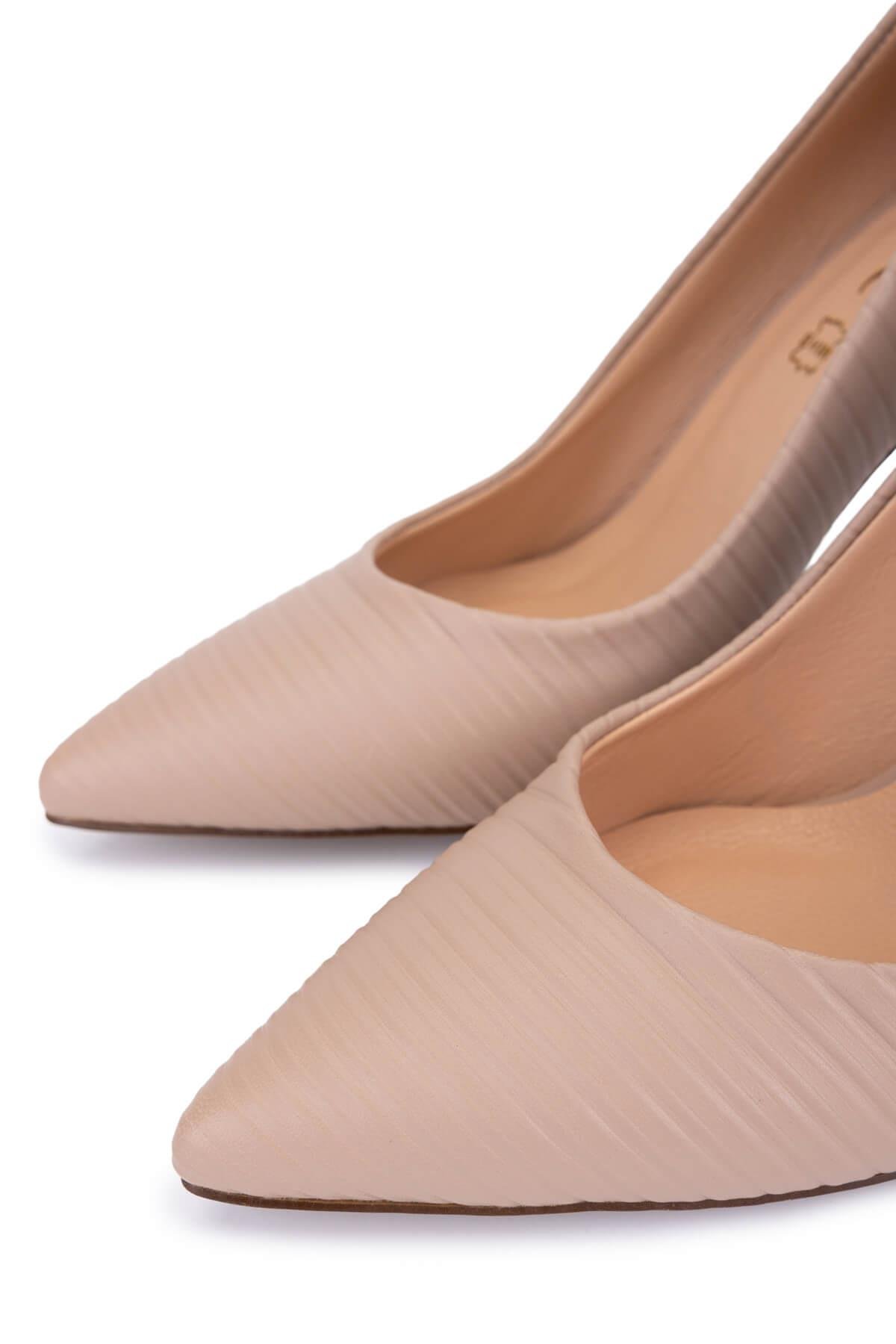 Tamer Tanca Kadın Hakiki Deri Vizon Stiletto Ayakkabı