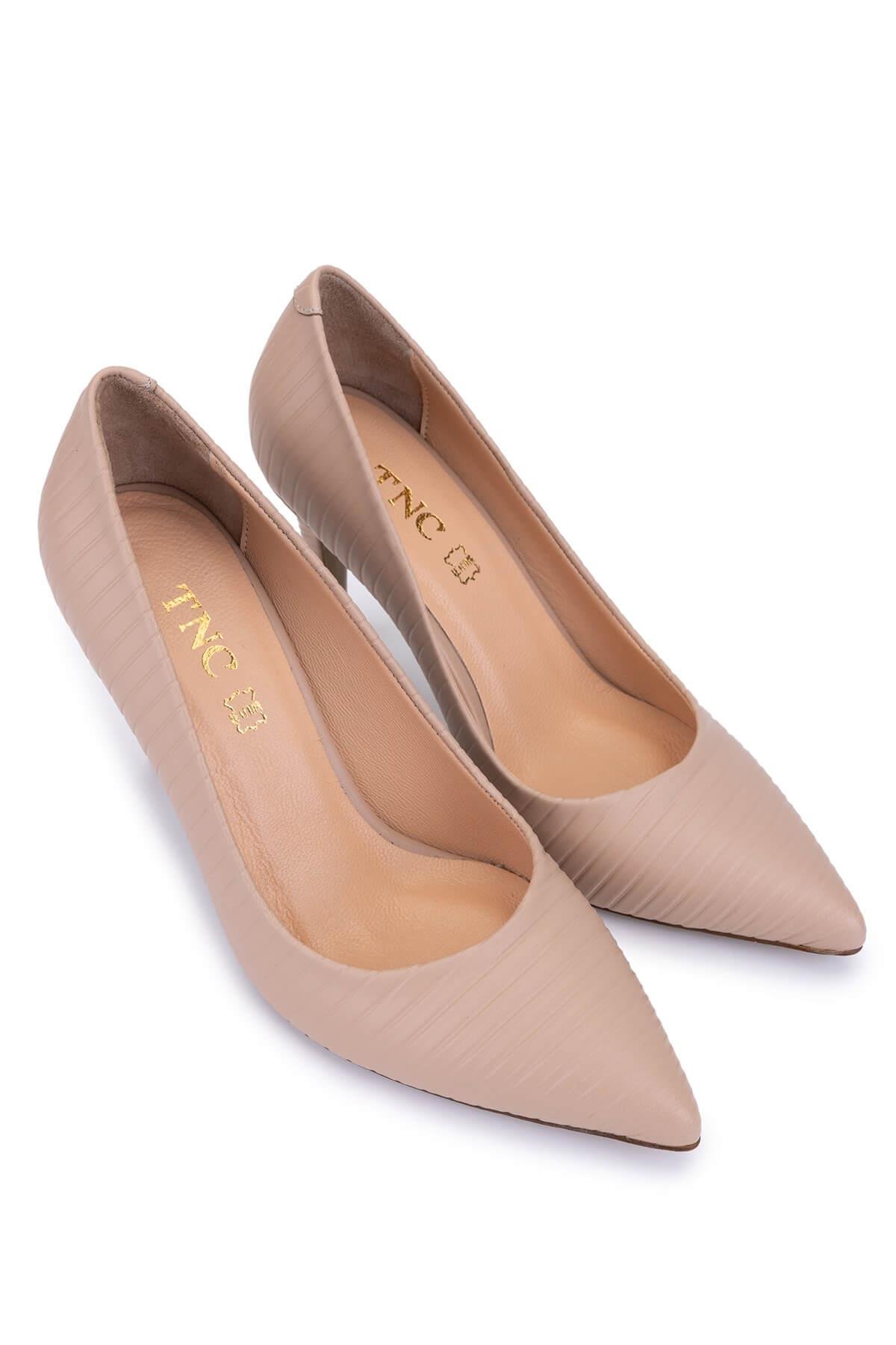 Tamer Tanca Kadın Hakiki Deri Vizon Stiletto Ayakkabı