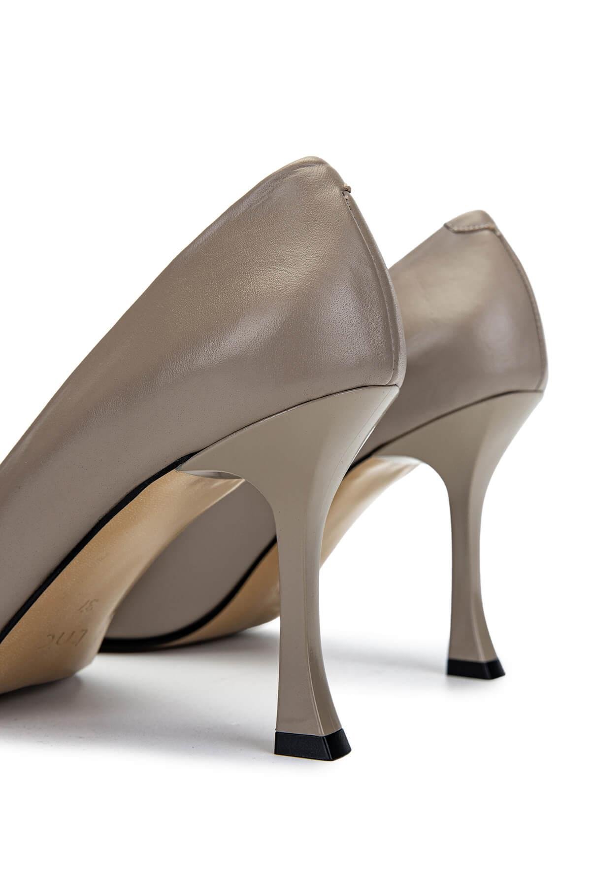 Tamer Tanca Kadın Hakiki Deri Vizon Topuklu Ayakkabı