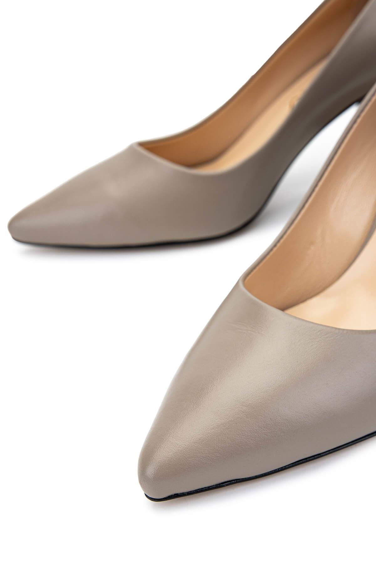 Tamer Tanca Kadın Hakiki Deri Vizon Topuklu Ayakkabı