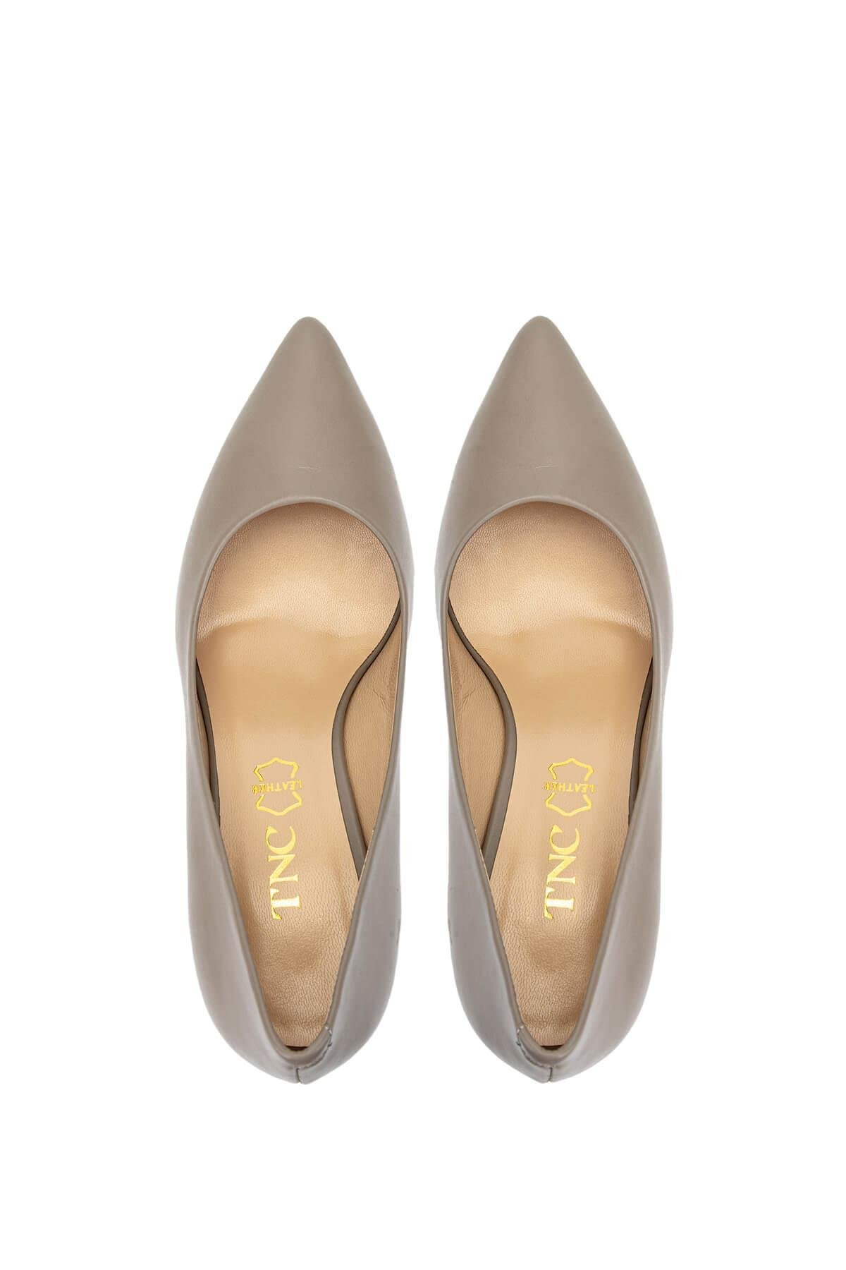 Tamer Tanca Kadın Hakiki Deri Vizon Topuklu Ayakkabı