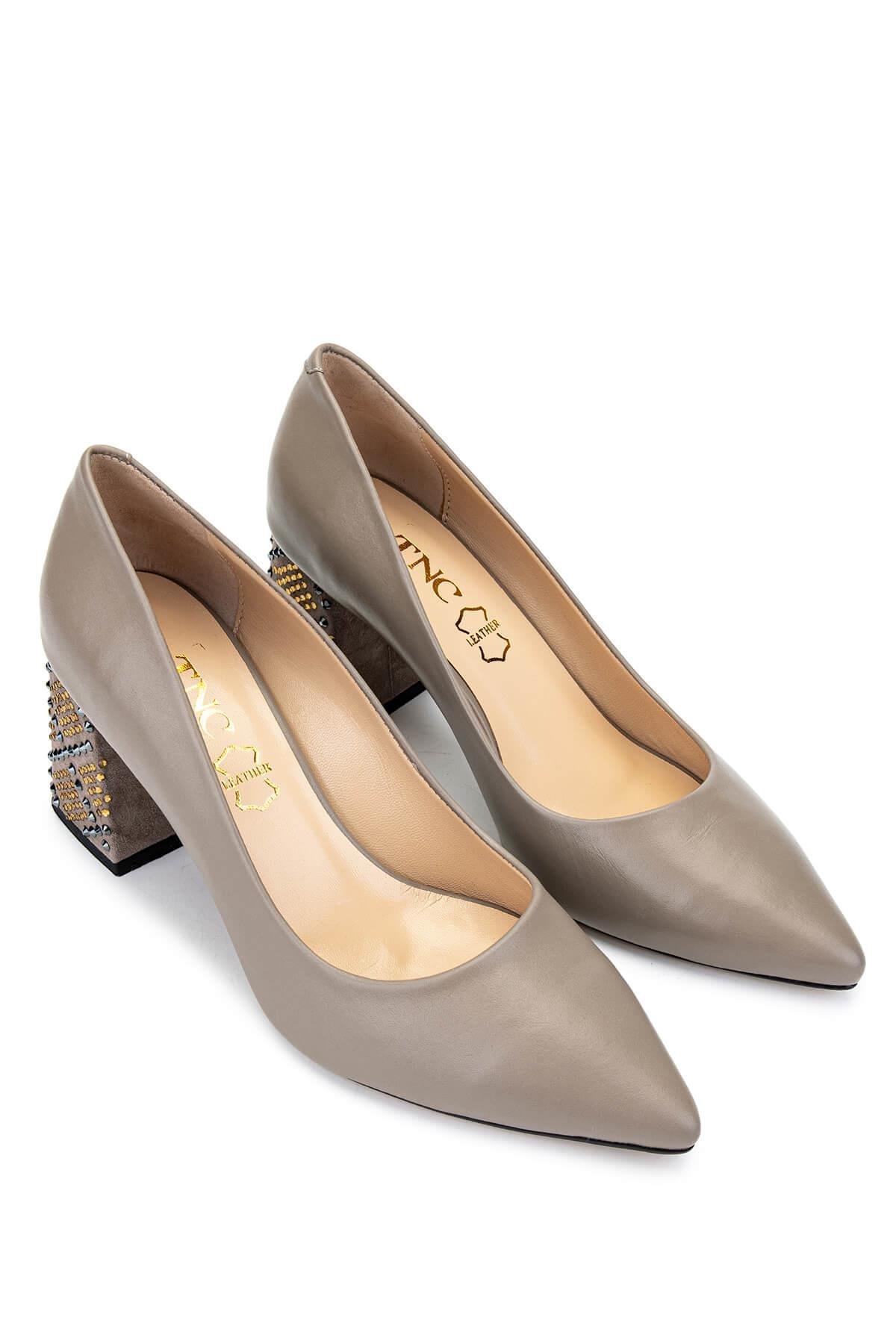 Tamer Tanca Kadın Hakiki Deri Vizon Topuklu Ayakkabı