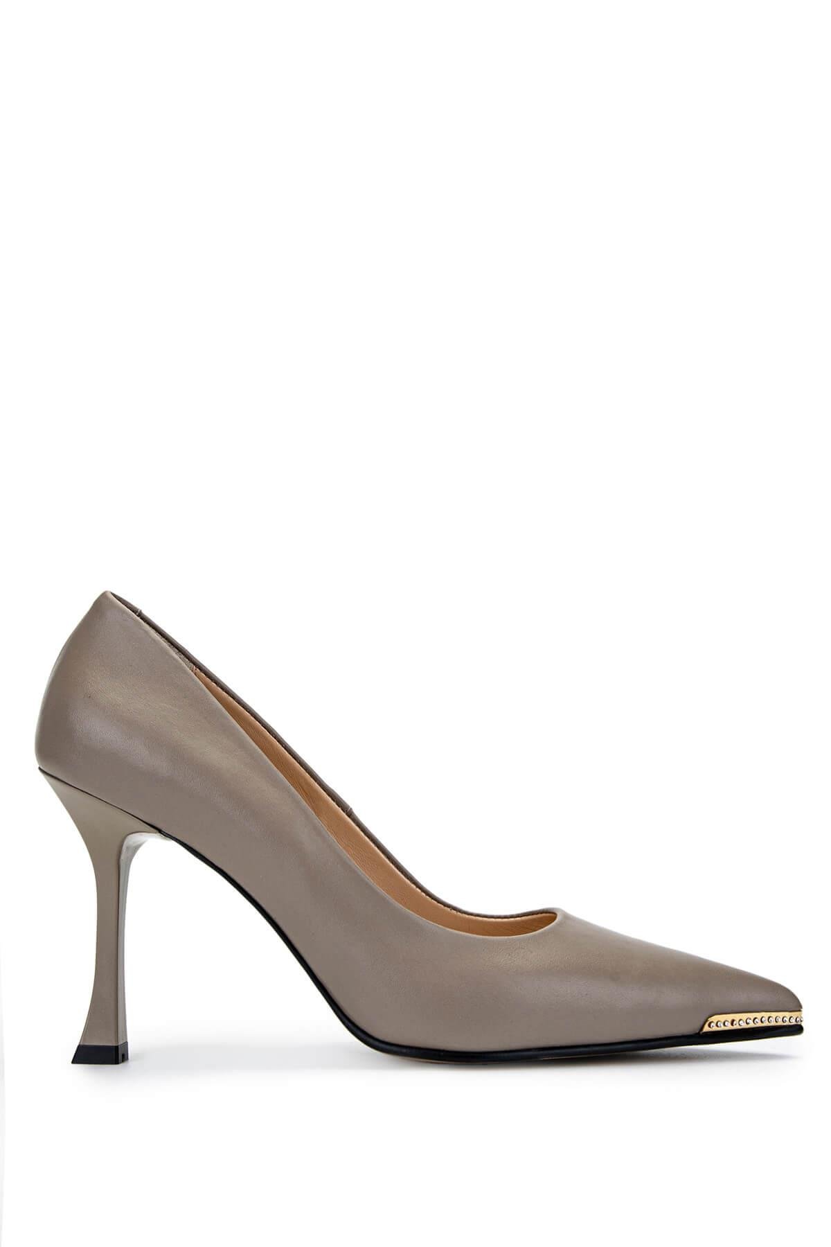 Tamer Tanca Kadın Hakiki Deri Vizon Topuklu Ayakkabı